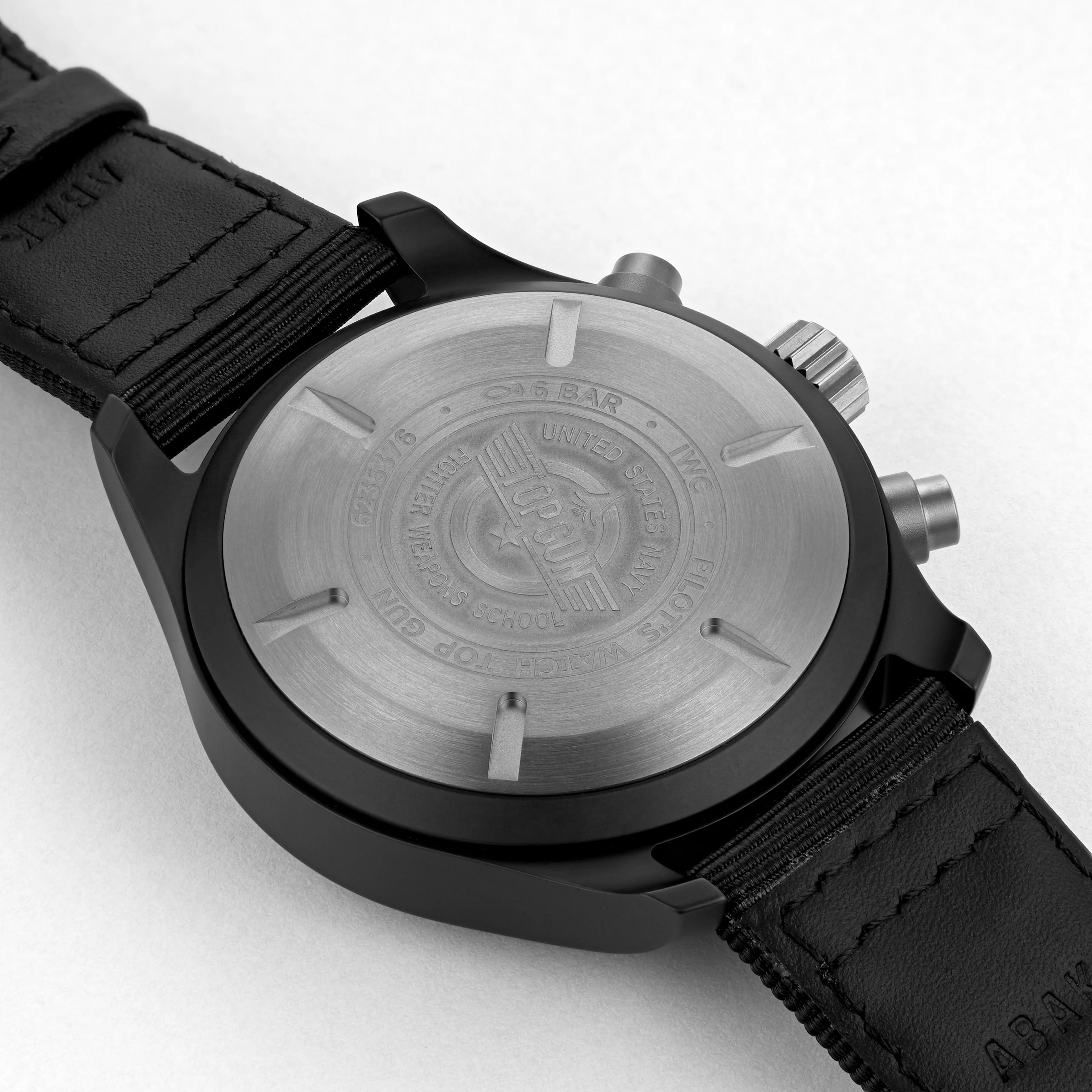 Pilot's Watch Chronograph Top Gun | 44.5mm, Ceramic, Fabric, Black Dial - Image 6