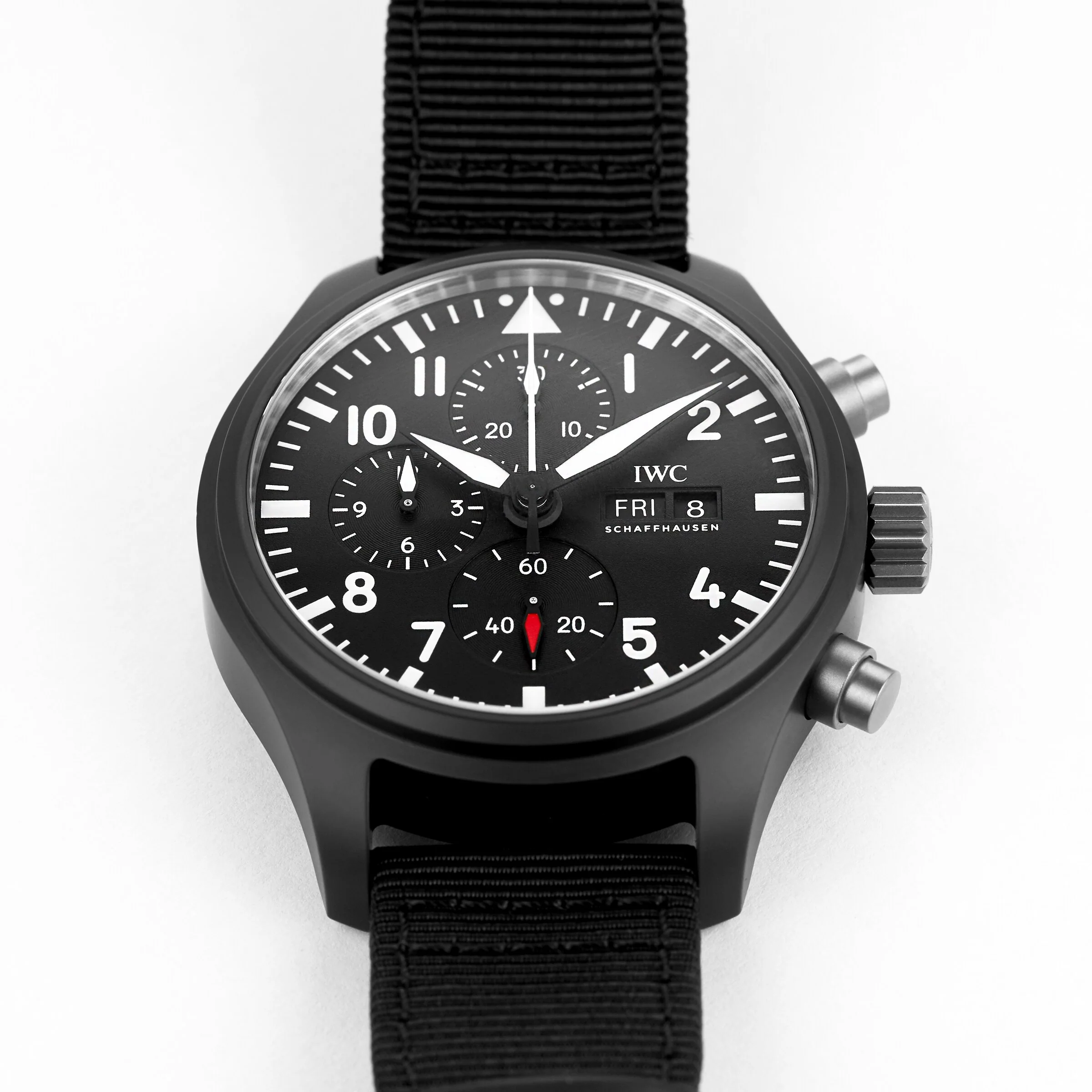 Pilot's Watch Chronograph Top Gun | 44.5mm, Ceramic, Fabric, Black Dial - Image 7
