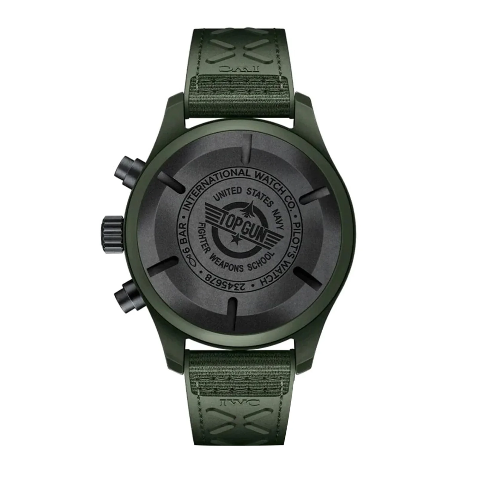 Pilot’s Watch Chronograph TOP GUN Edition “Woodland” | 44.5mm, Ceramic, Rubber, Green Dial - Image 2