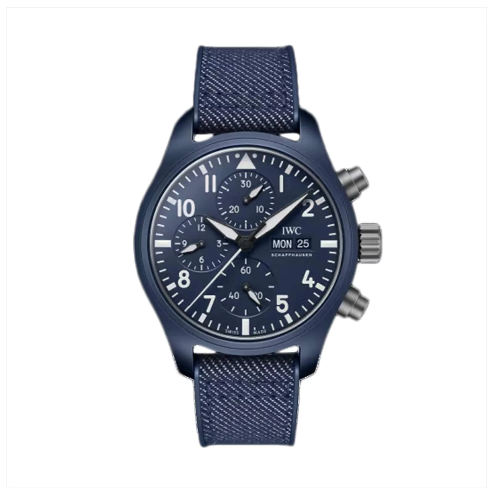 Pilot's Watch Chronograph 41 Top Gun Oceana | 42mm, Ceramic, Rubber, Blue Dial