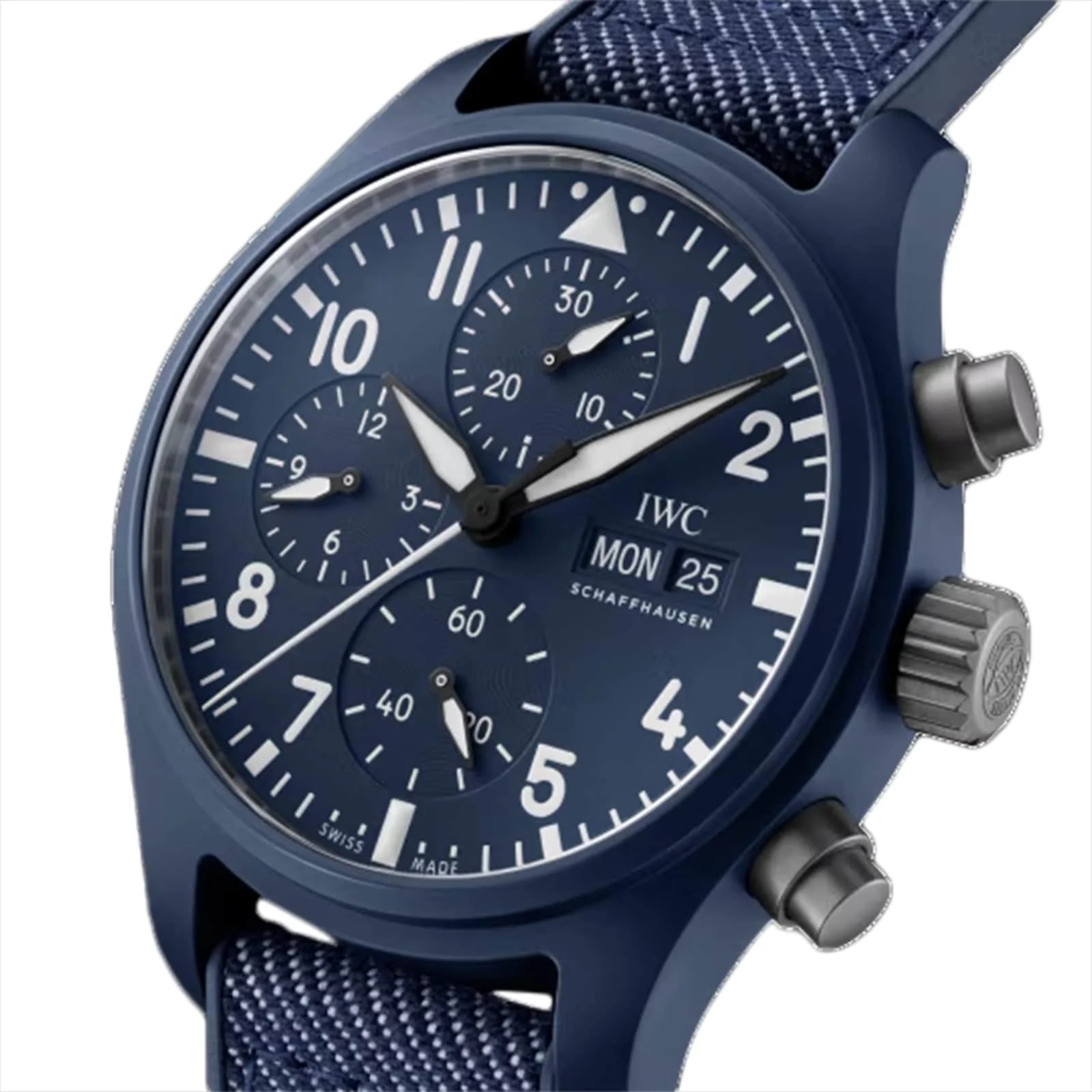Pilot's Watch Chronograph 41 Top Gun Oceana | 42mm, Ceramic, Rubber, Blue Dial - Image 3