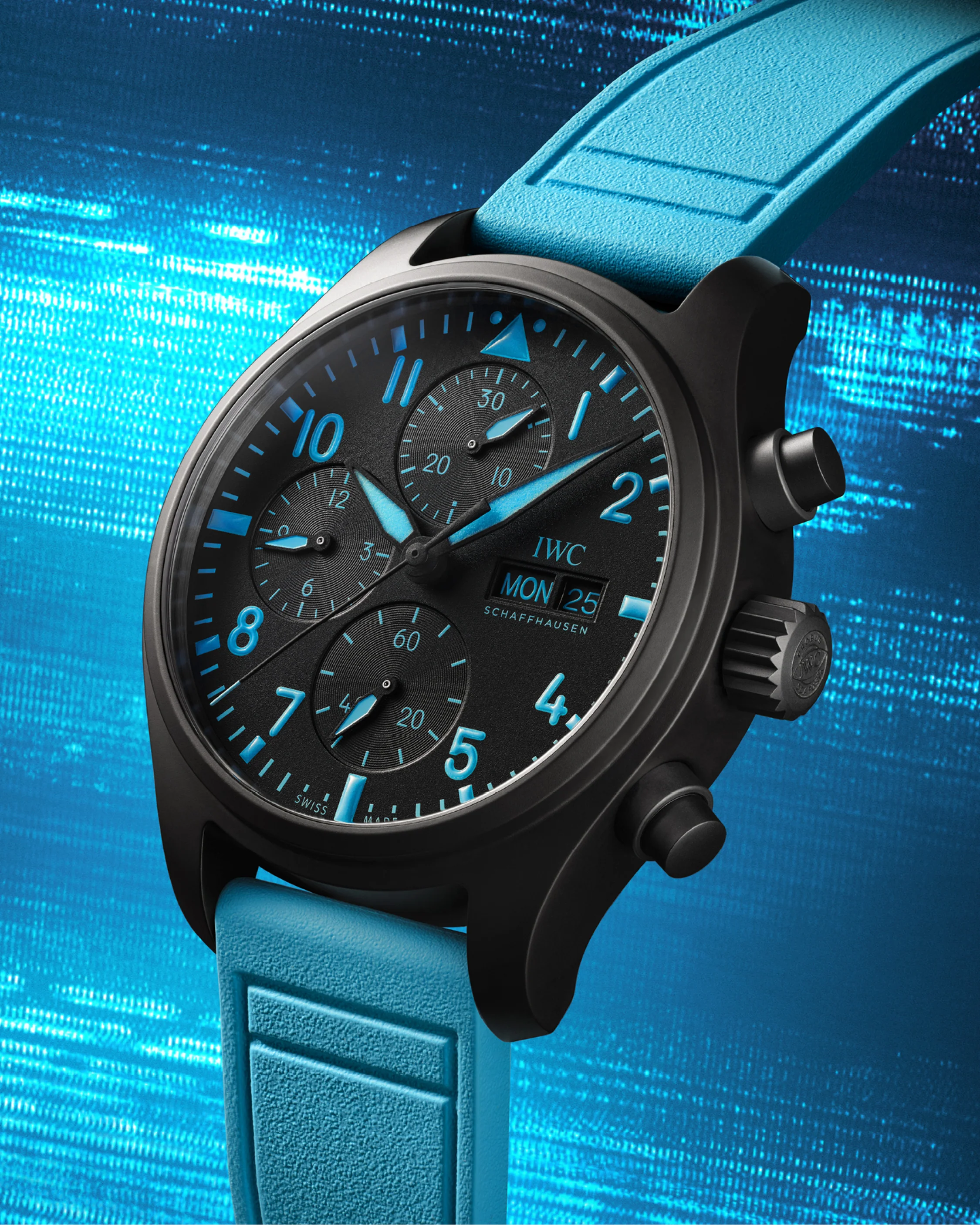 Pilot’s Watch Chronograph 41 George Russell | 42mm, Ceramic, Rubber, Black Dial - Image 5