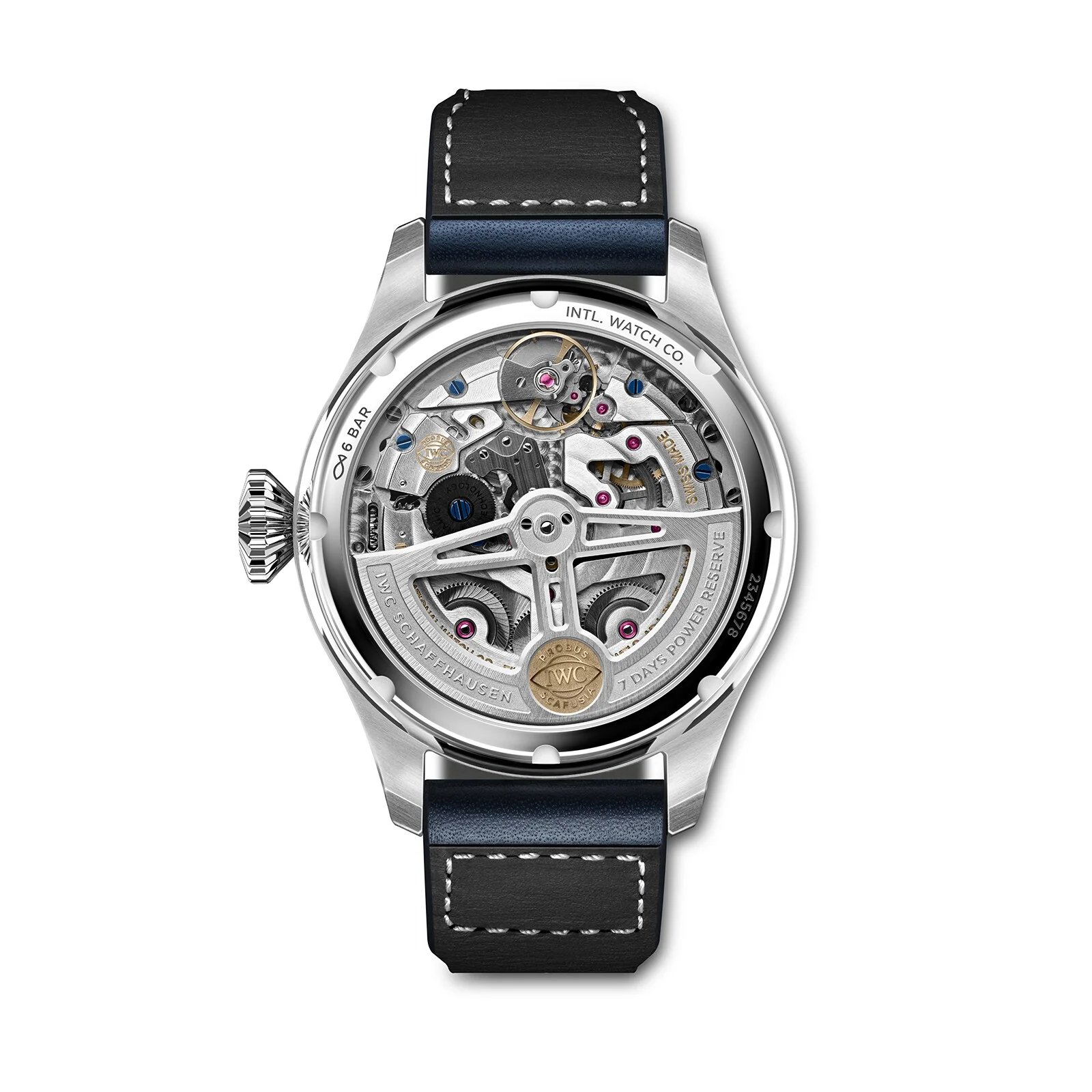 Big Pilot's Watch Perpetual Calendar | 46.5mm, Steel, Leather, Blue Dial - Image 2
