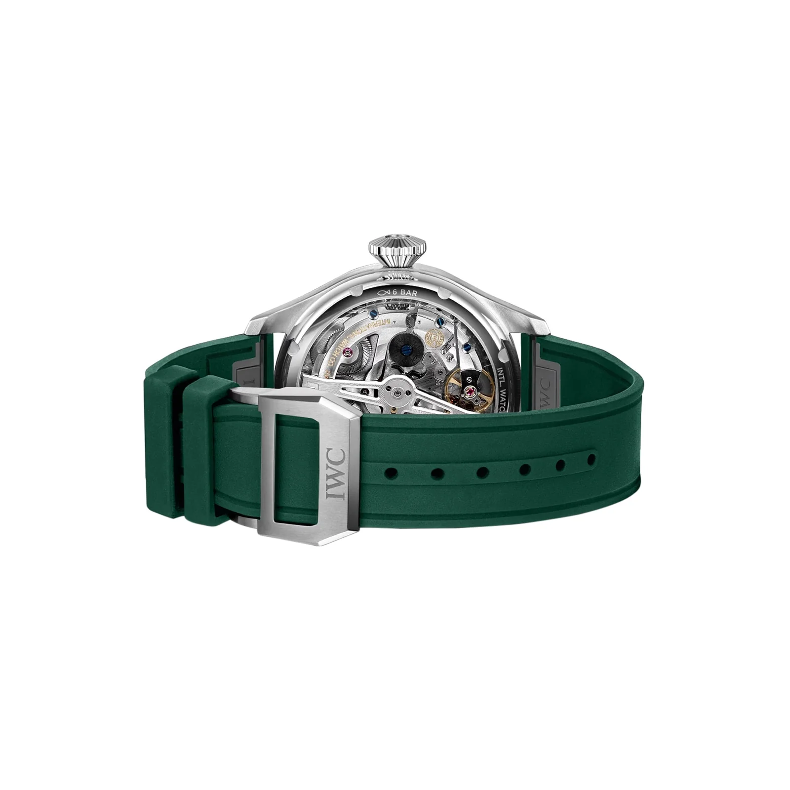 Big Pilot's Watch Perpetual Calendar | 46mm, Steel, Rubber, Green Dial - Image 4