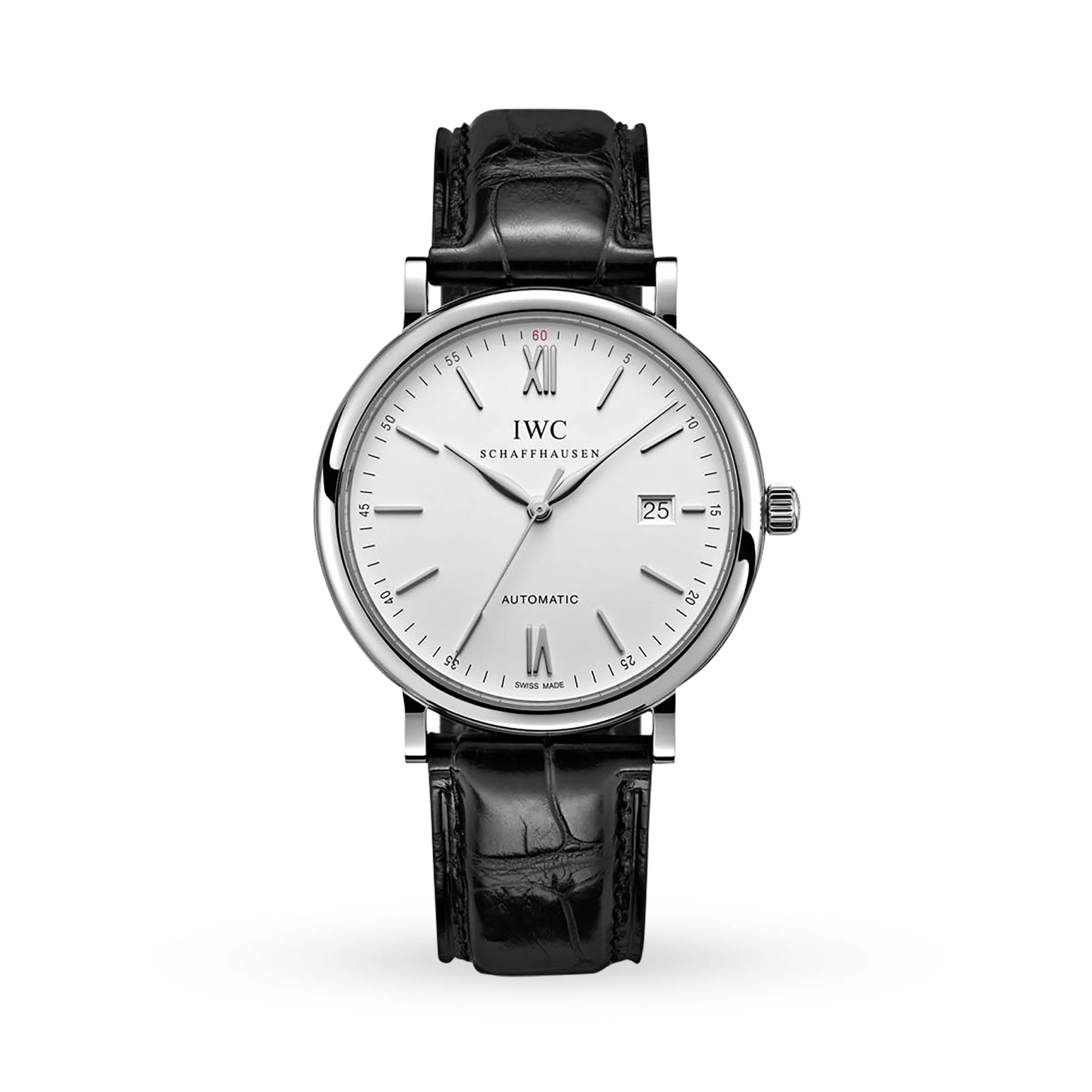 Portofino Automatic | 40mm, Steel, Alligator Leather, Cream Dial