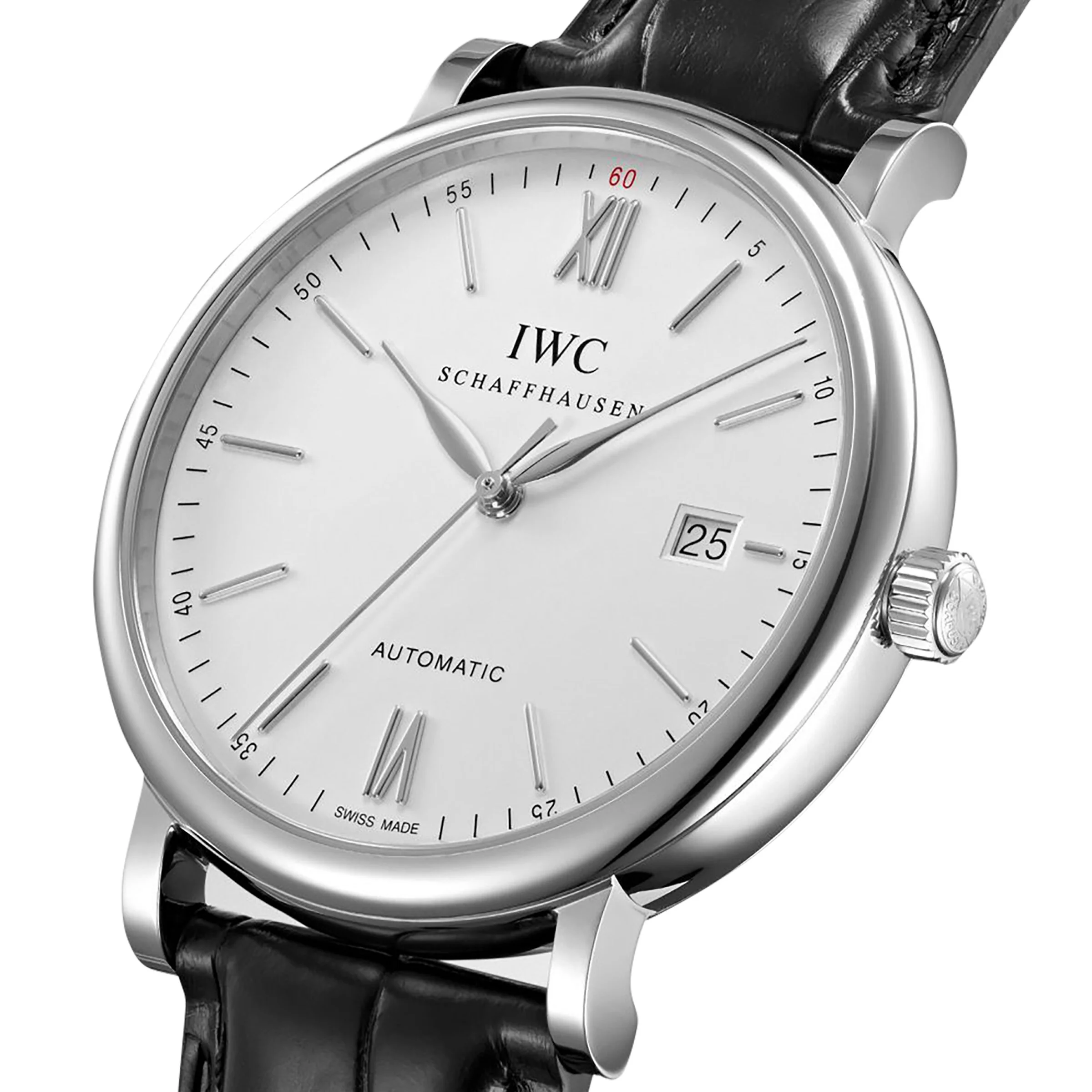 Portofino Automatic | 40mm, Steel, Alligator Leather, Cream Dial - Image 3