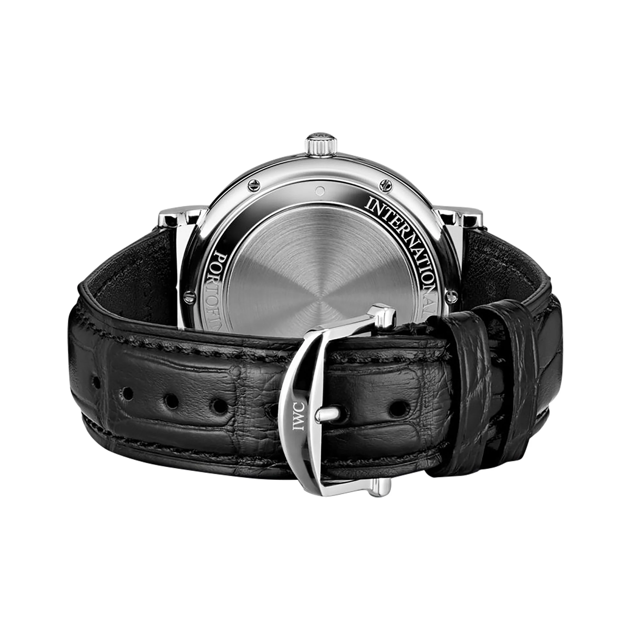 Portofino Automatic | 40mm, Steel, Alligator Leather, Cream Dial - Image 4