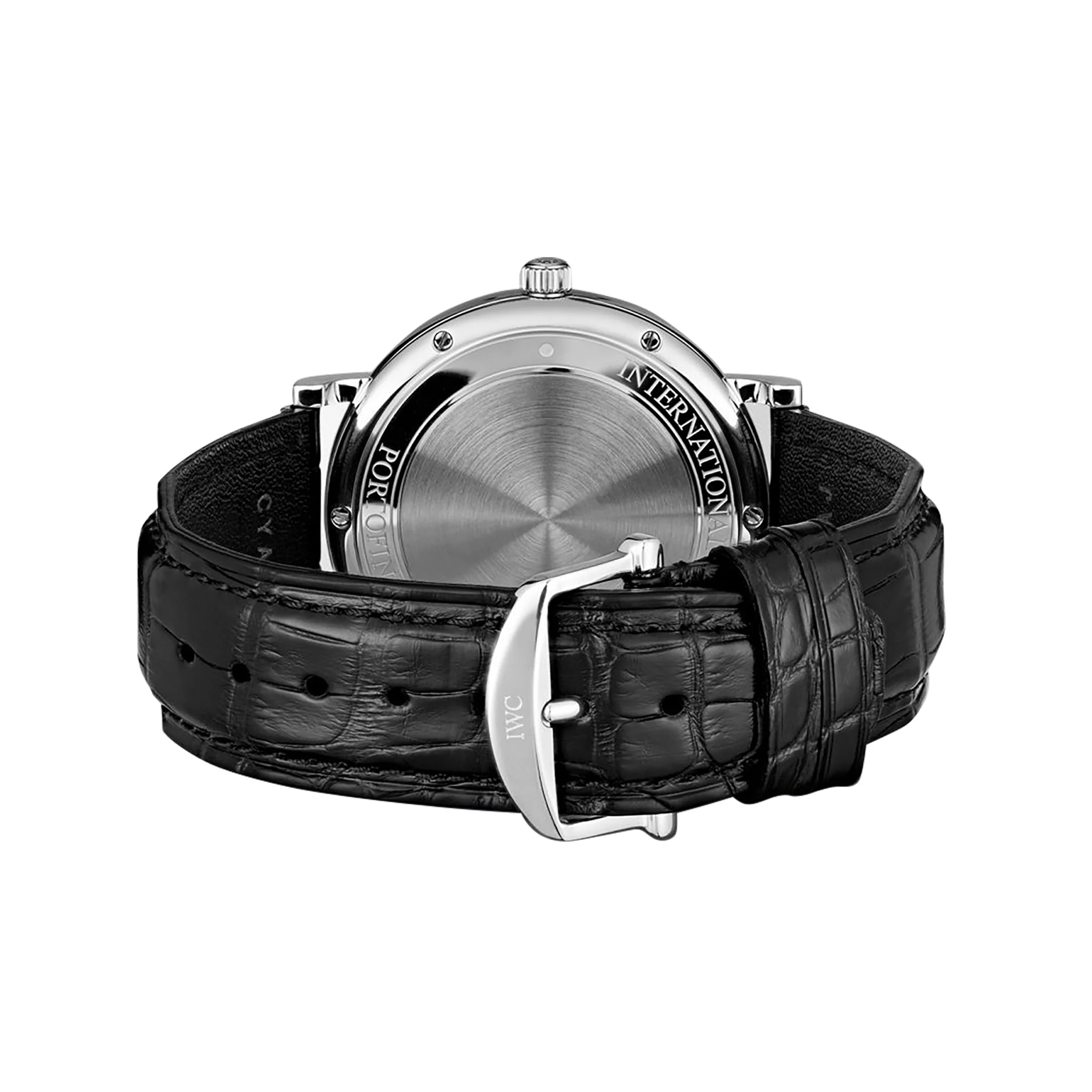 Portofino Automatic | 40mm, Steel, Alligator Leather, White Dial - Image 4