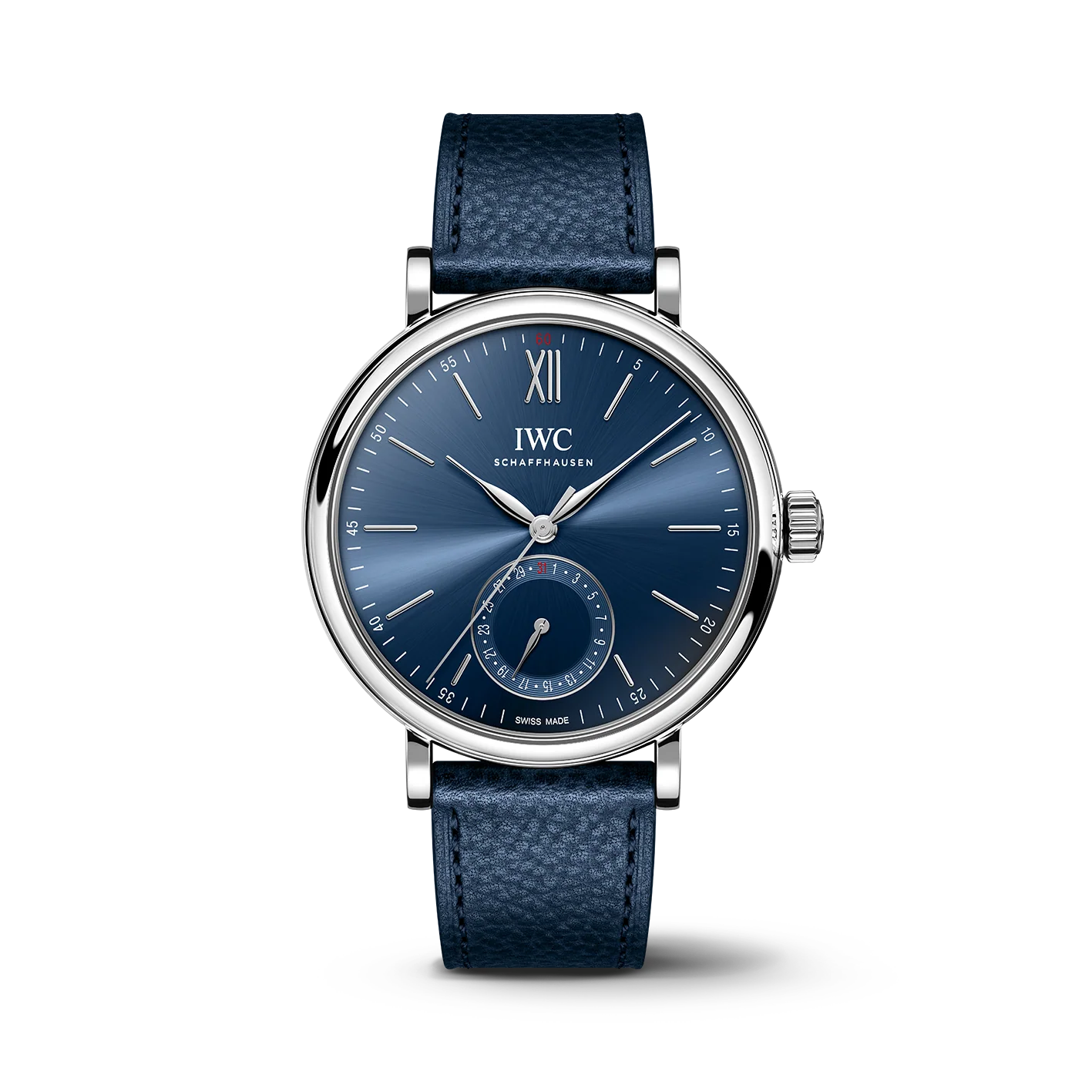 Portofino Automatic Pointer Date Laureus | 39mm, Steel, Alligator Leather, Blue Dial