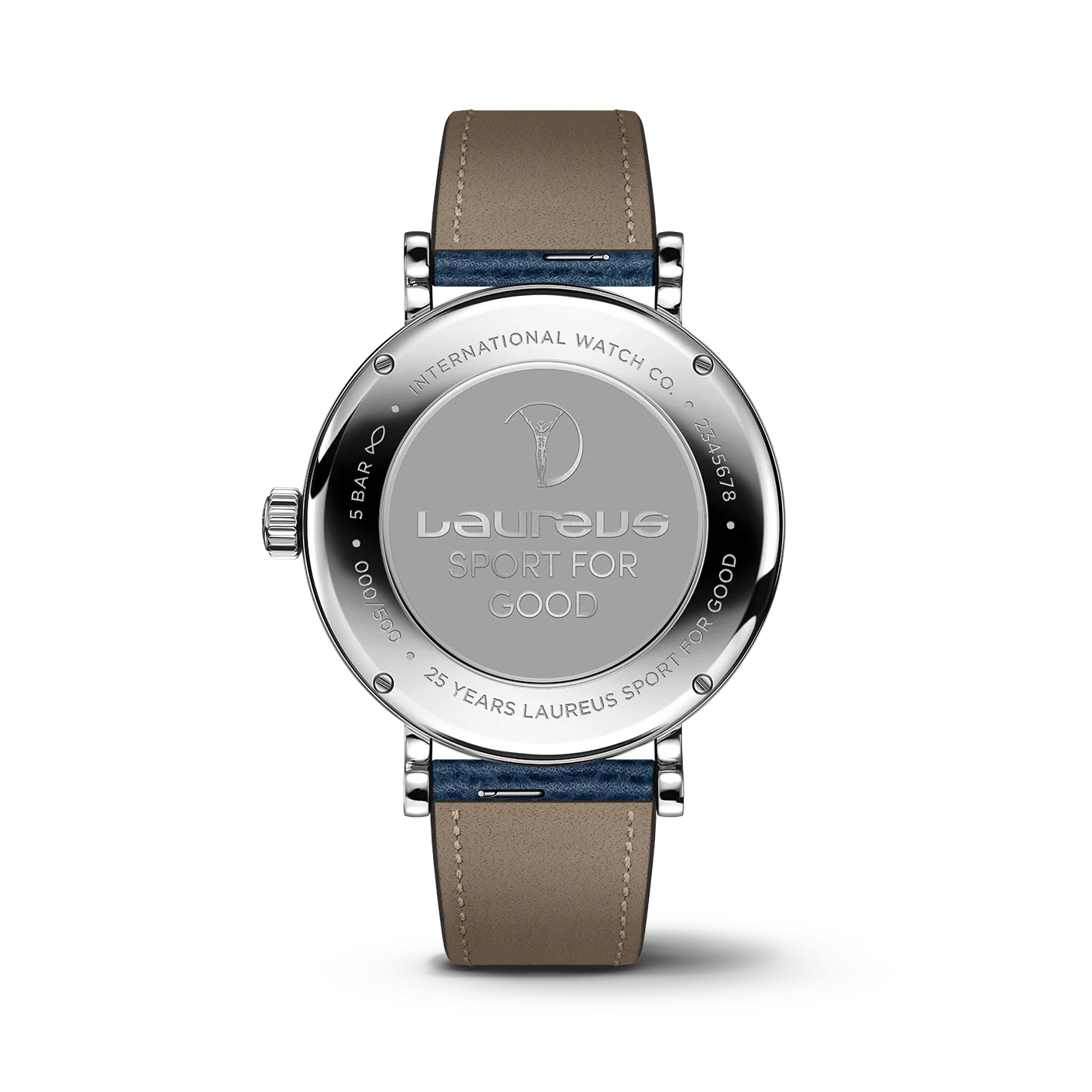 Portofino Automatic Pointer Date Laureus | 39mm, Steel, Alligator Leather, Blue Dial - Image 2