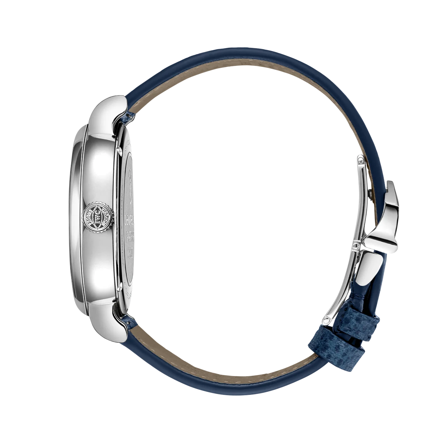 Portofino Automatic Pointer Date Laureus | 39mm, Steel, Alligator Leather, Blue Dial - Image 3