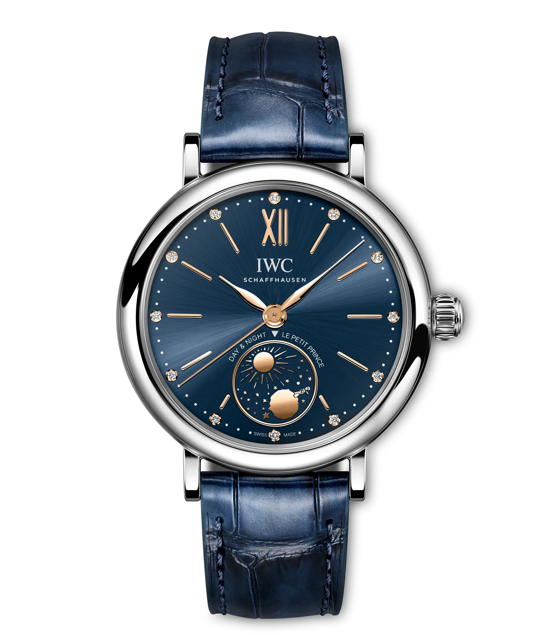 Portofino Automatic Day & Night 34 Le Petit Prince | 34mm, Steel, Leather, Blue Dial