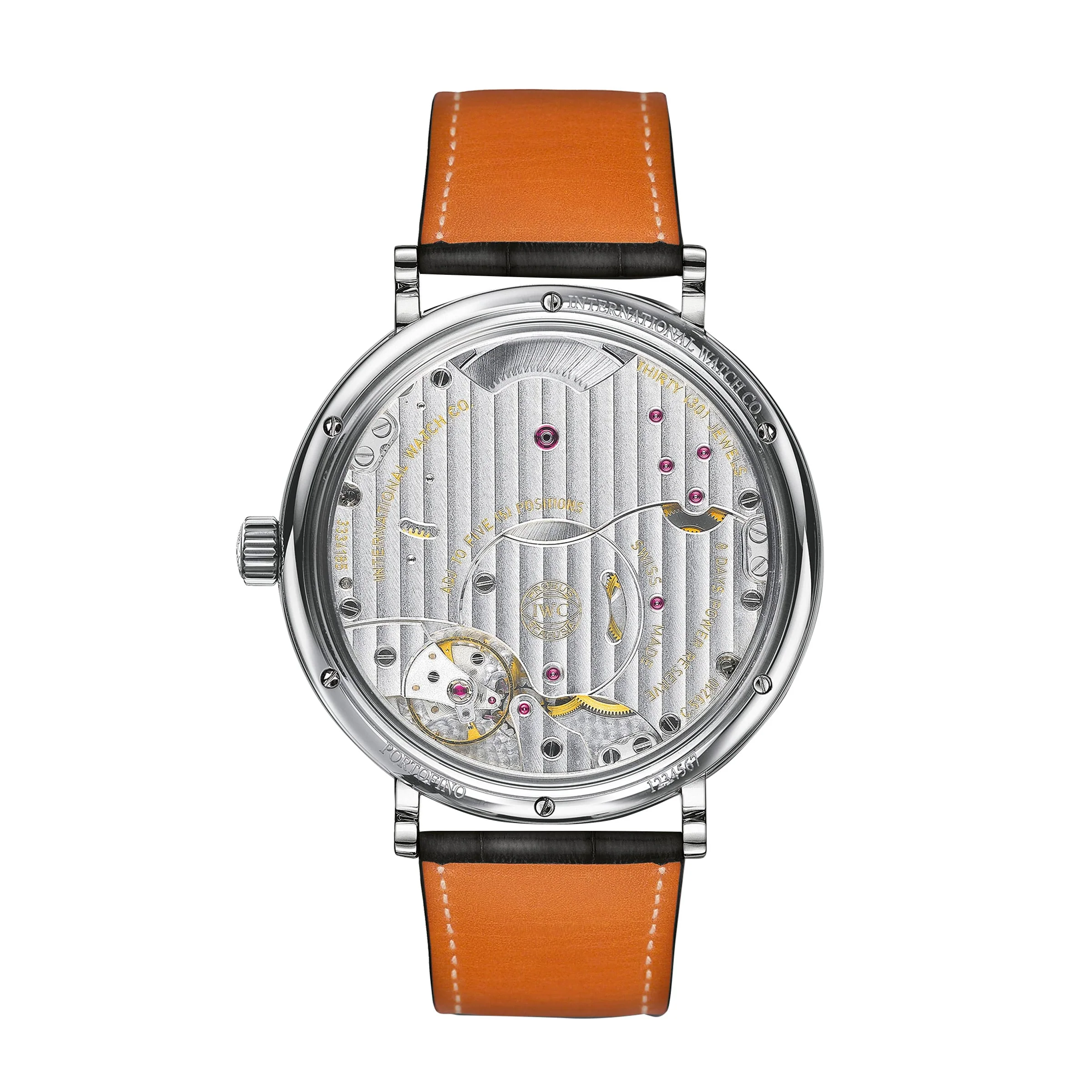 Portofino Hand-Wound Eight Days | 45mm, Steel, Alligator Leather, Blue Dial - Image 2