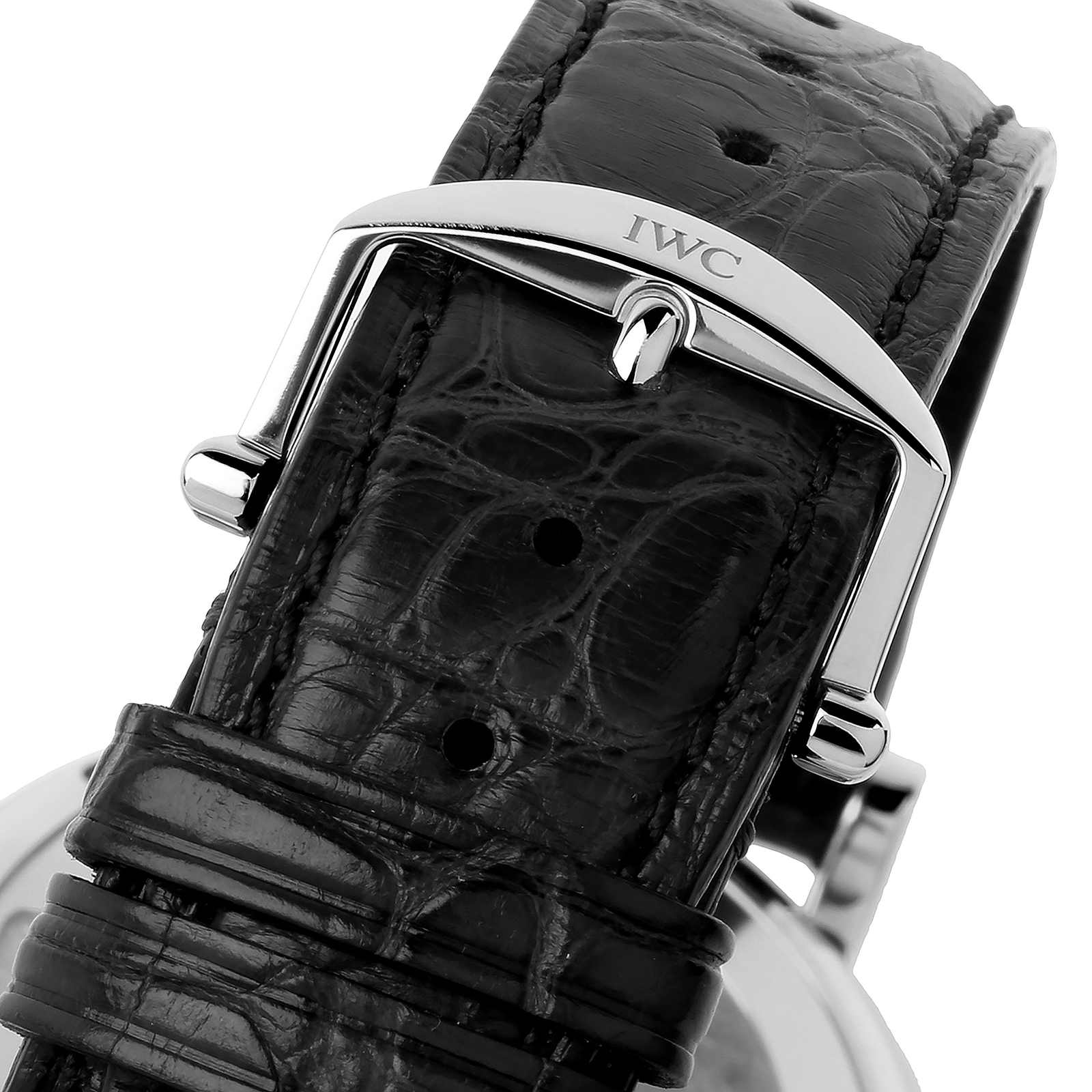 Portofino Hand-Wound Eight Days | 45mm, Steel, Alligator Leather, Blue Dial - Image 3