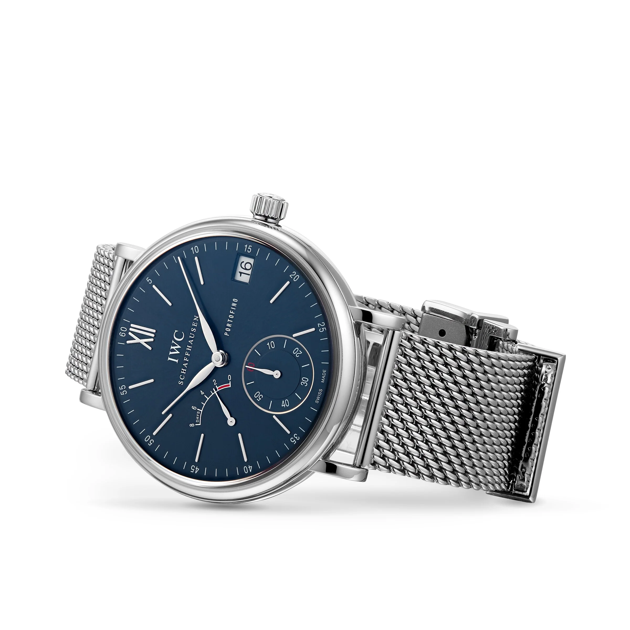 Portofino Hand-Wound Eight Days | 45mm, Steel, Blue Dial - Image 2