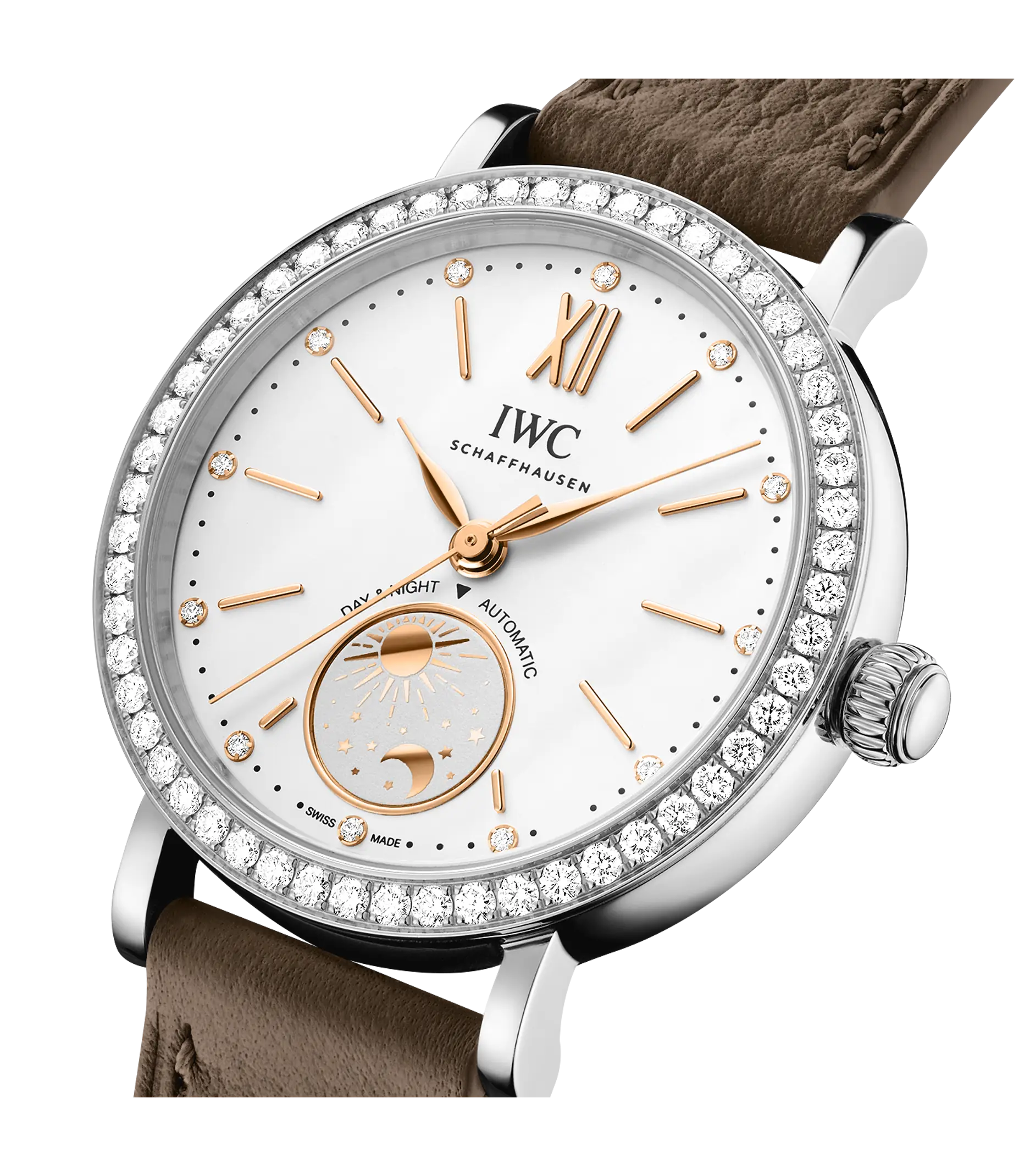 Portofino Automatic Day & Night 34 | 34mm, Steel, Leather, Silver Dial - Image 3