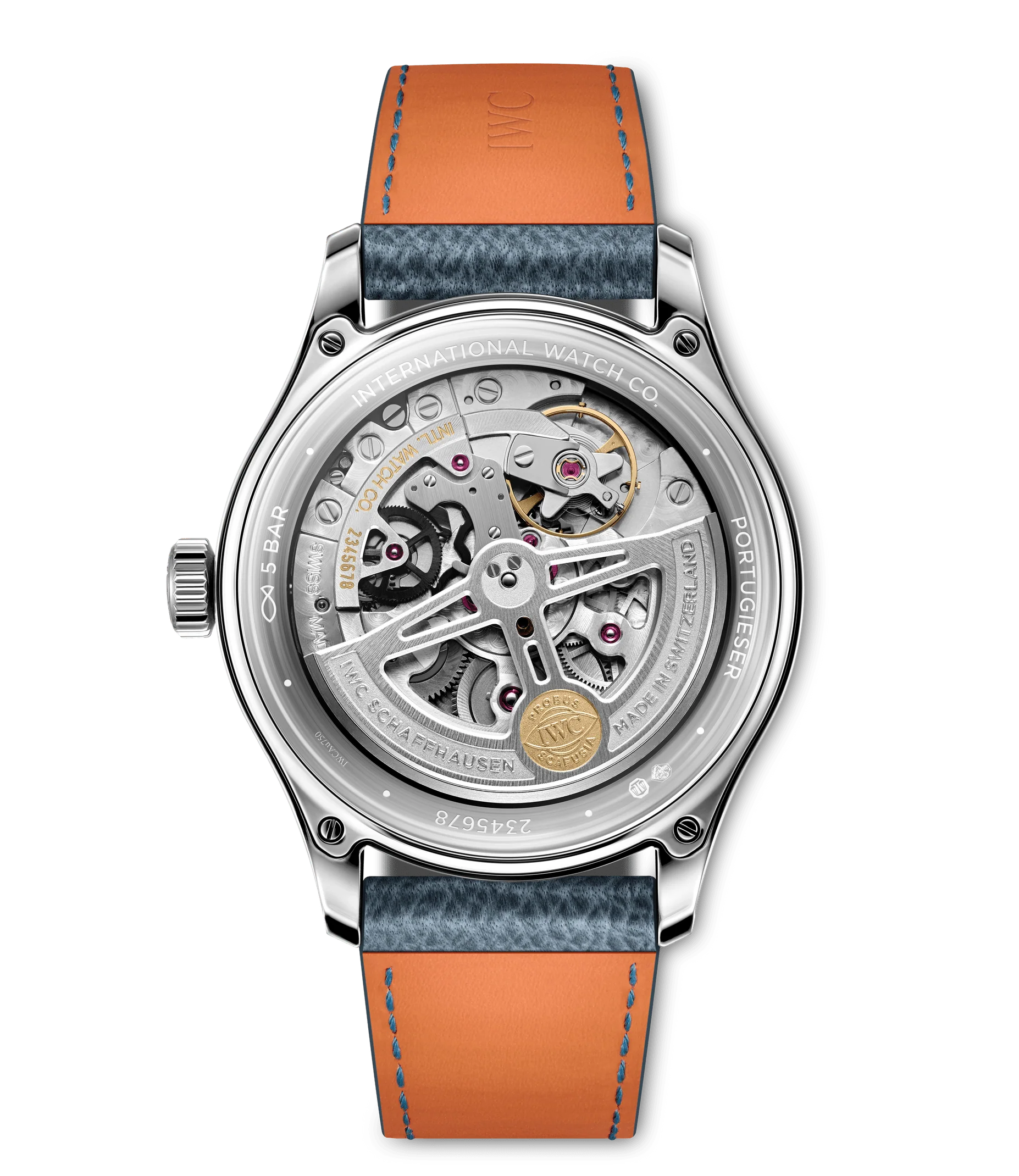 Portugieser Automatic 40 | 40.5mm, 18K White Gold, Leather, Blue Dial - Image 2