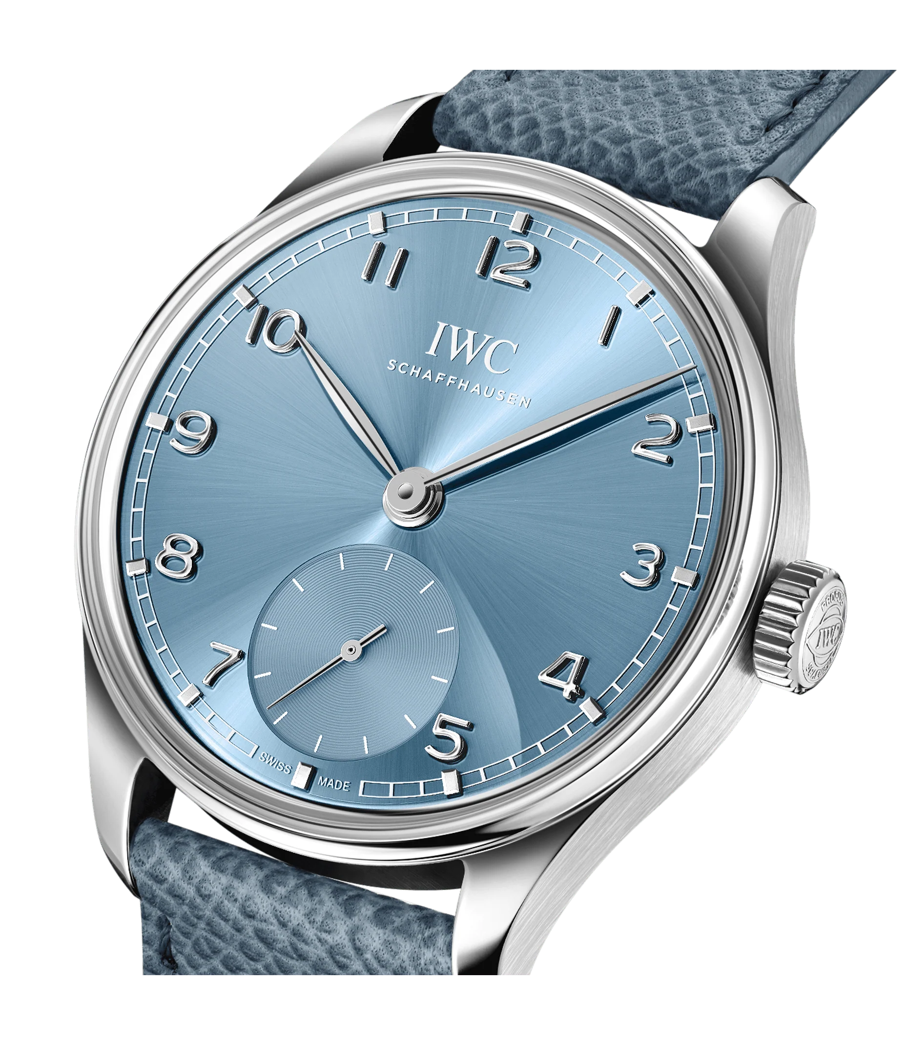 Portugieser Automatic 40 | 40.5mm, 18K White Gold, Leather, Blue Dial - Image 3
