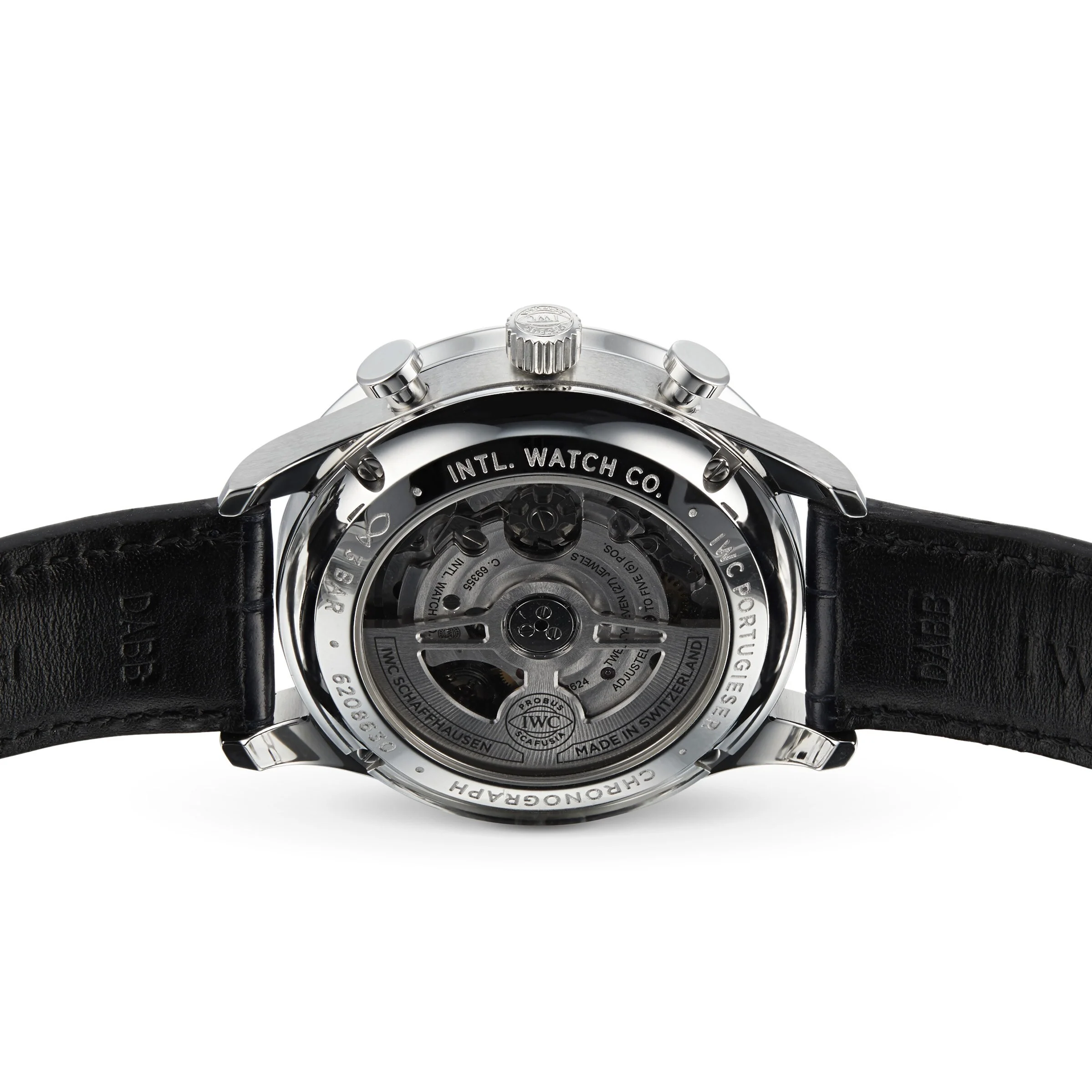 Portugieser Chronograph | 41mm, Steel, Alligator Leather, Plain Silver Dial - Image 4