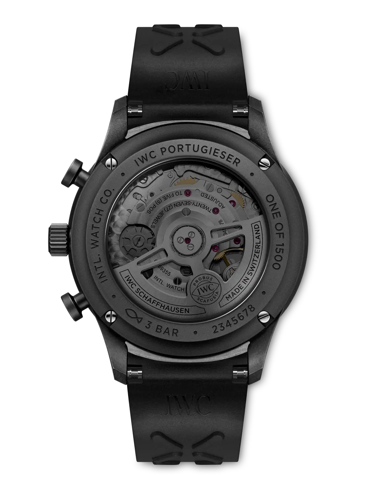Portugieser Chronograph Ceratanium® | 41mm, Ceratanium, Rubber, Black Dial - Image 2