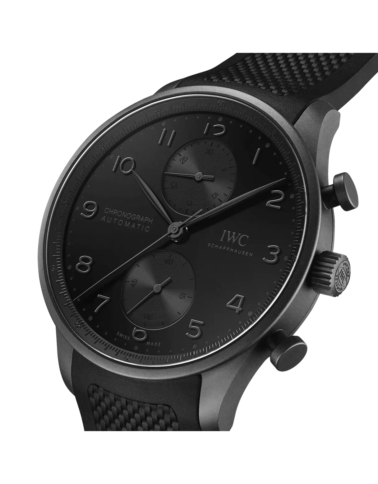 Portugieser Chronograph Ceratanium® | 41mm, Ceratanium, Rubber, Black Dial - Image 3