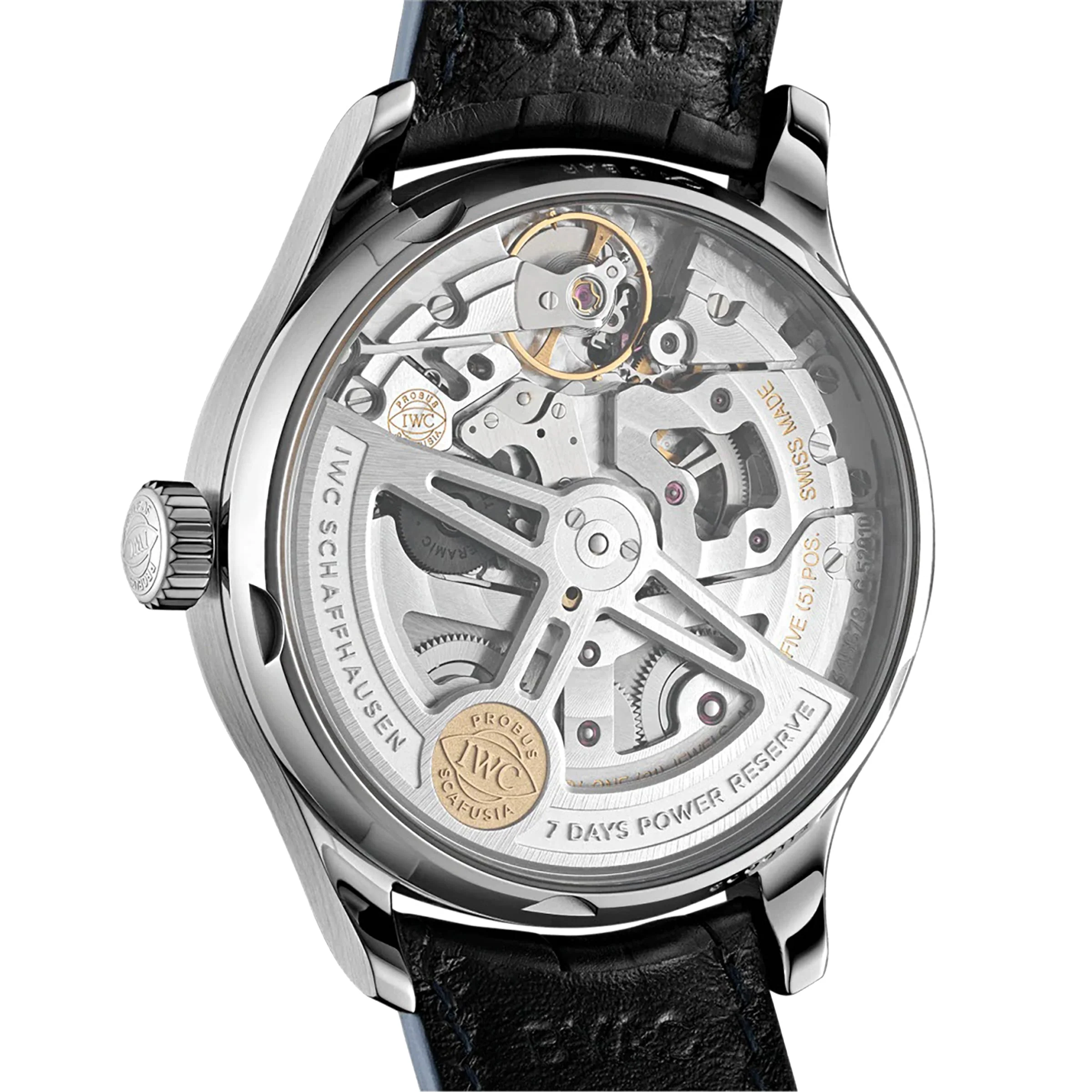 Portugieser Automatic | 42.5mm, Steel, Alligator Leather, White Dial, Ref. IW500705 - Image 2