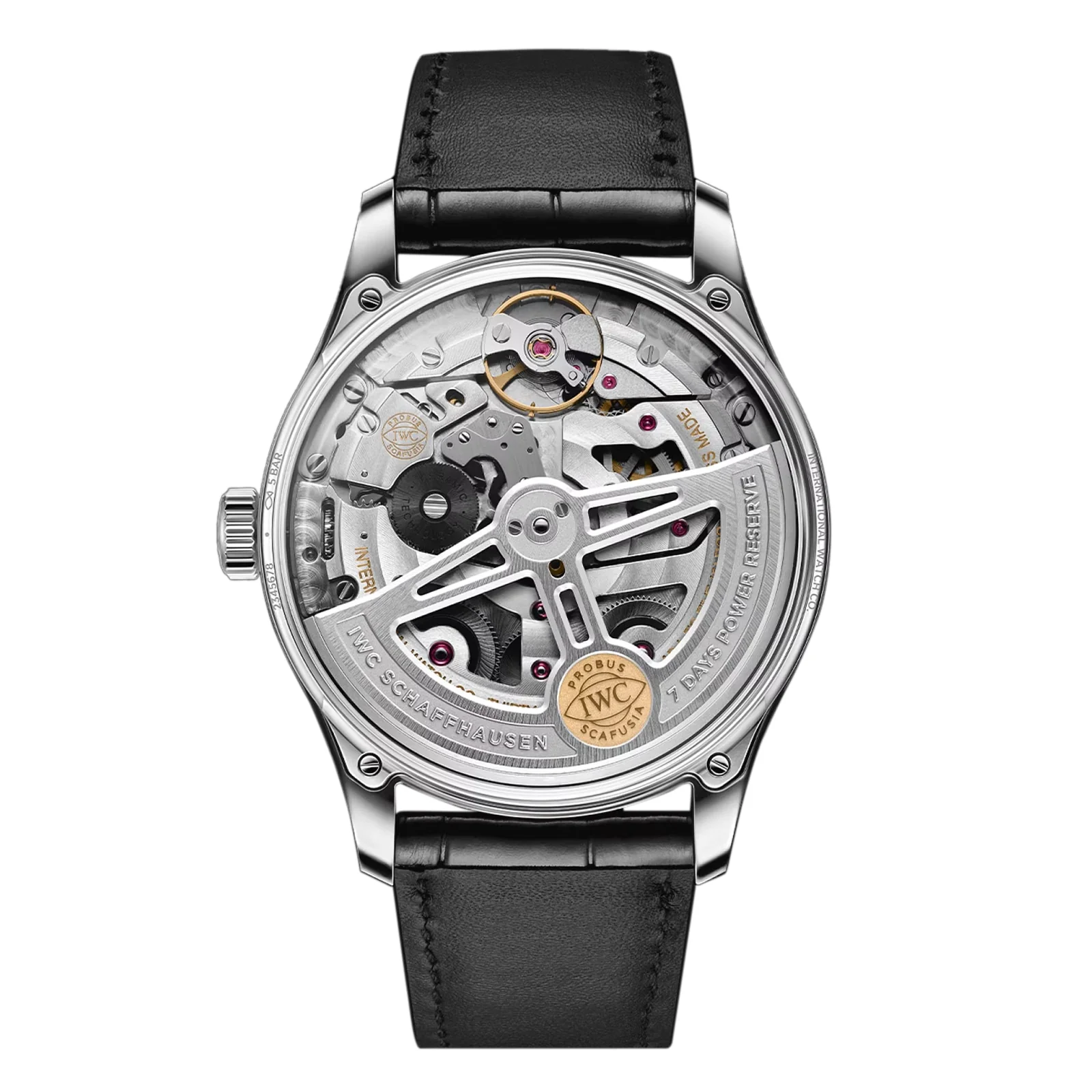 Portugieser Automatic 42 | 42.5mm, Steel, Alligator Leather, Champagne Dial - Image 2