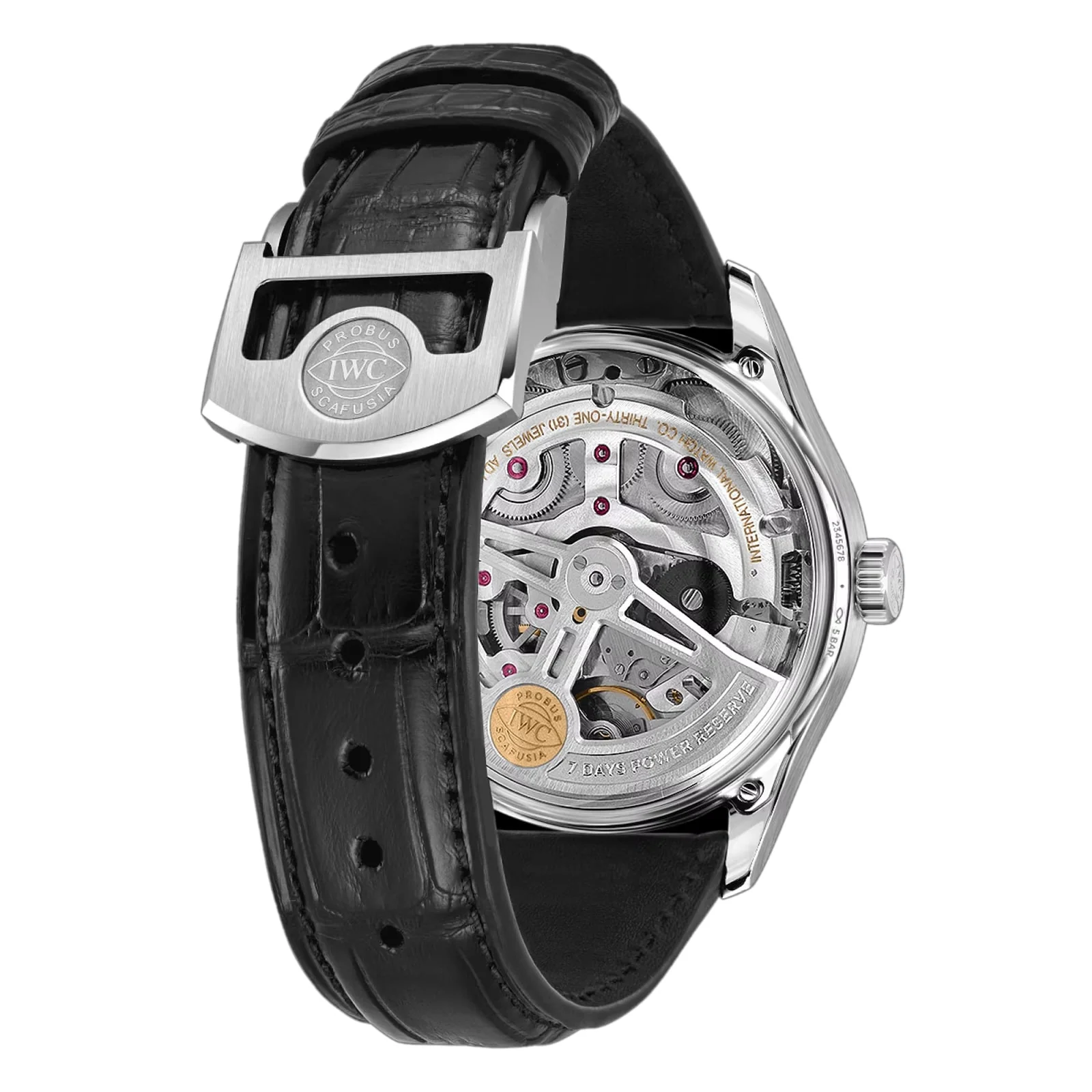 Portugieser Automatic 42 | 42.5mm, Steel, Alligator Leather, Champagne Dial - Image 4
