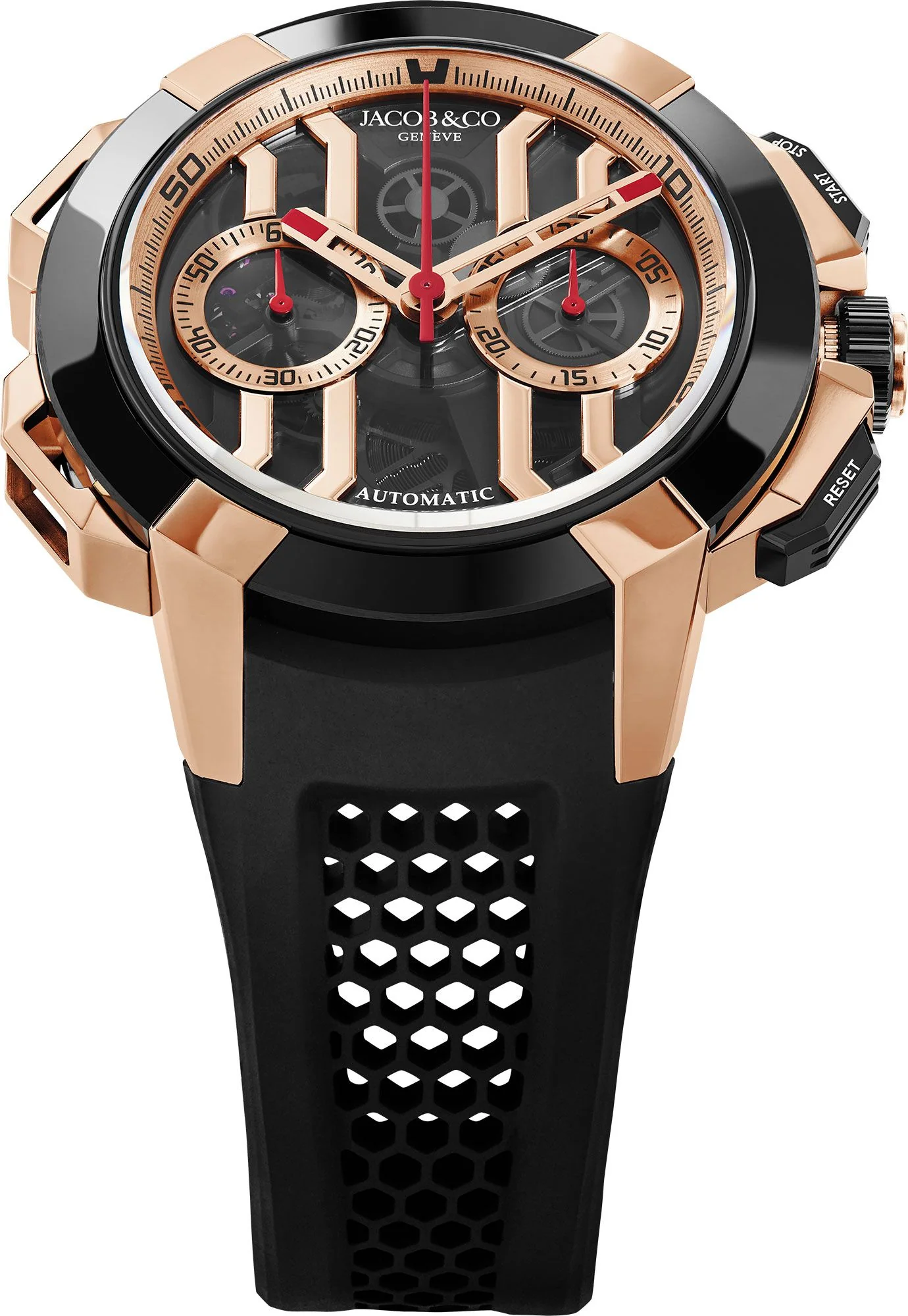 Epic X Chrono | 44mm, Ceramic & 18K Rose Gold, Black Dial