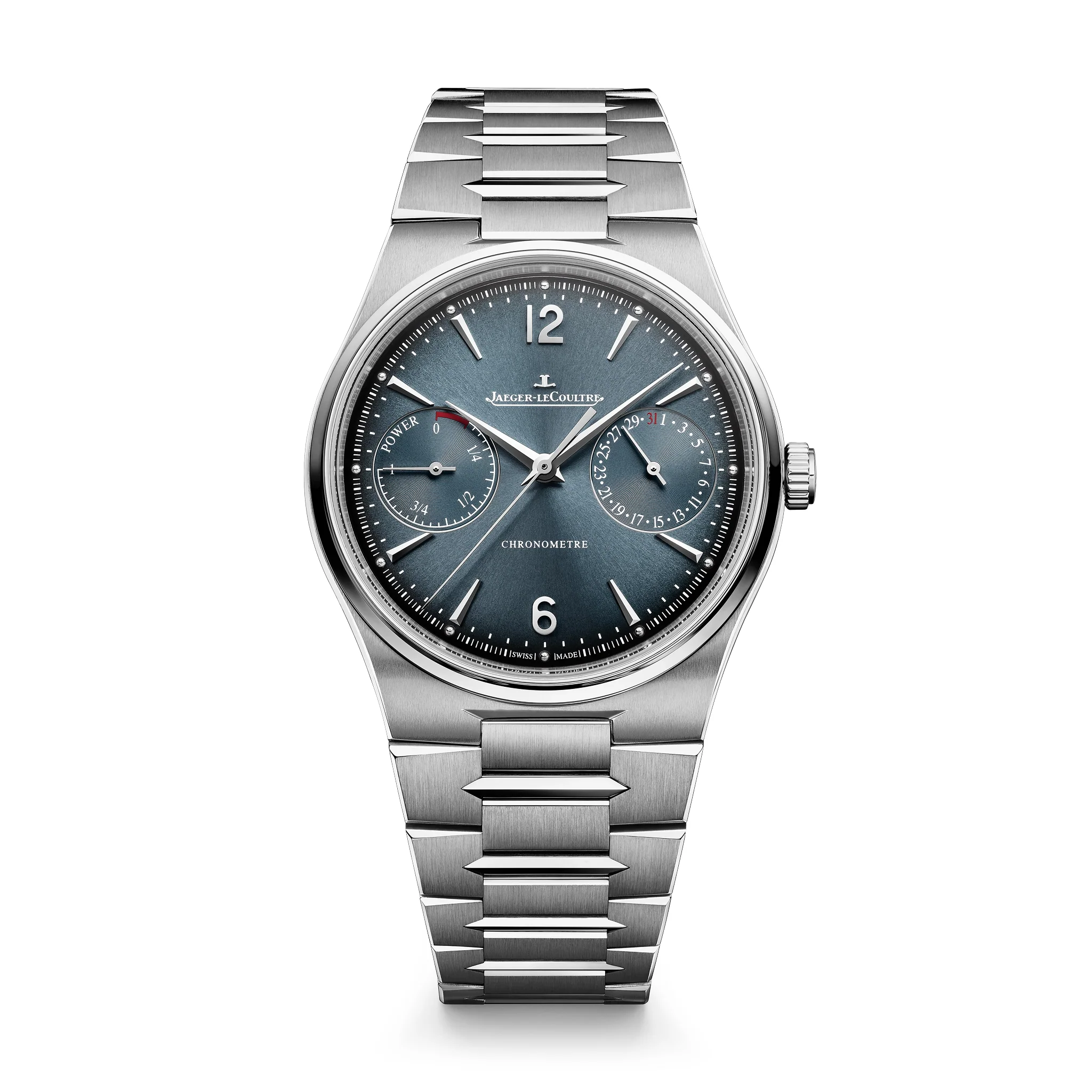 Master Control Chronometre Date Power Reserve | Steel, Gradient Dial