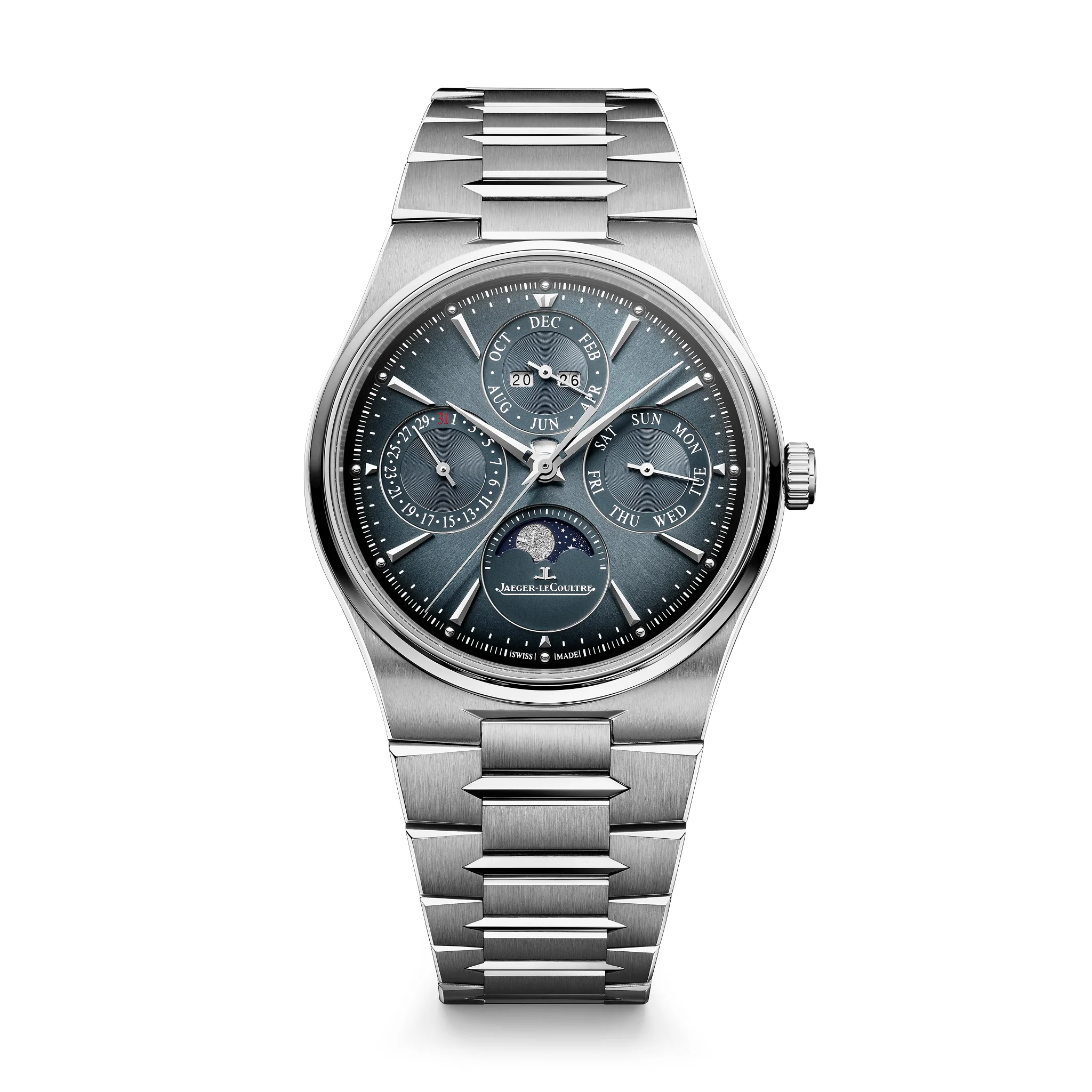 Master Control Chronometre Perpetual Calendar | Steel, Opaline Dial