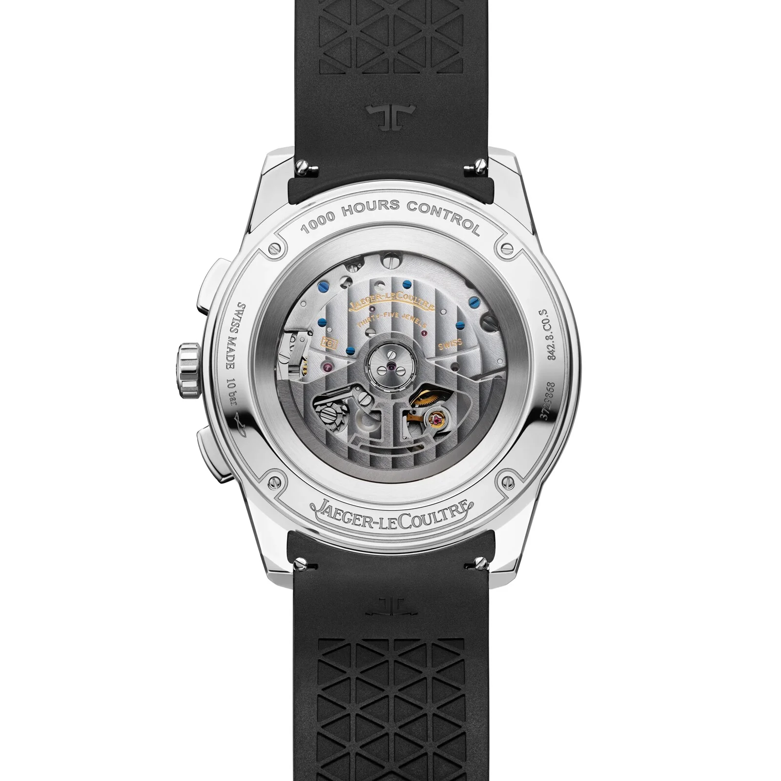 Polaris Chronograph | 42mm, Steel, Rubber, Grey Dial - Image 4