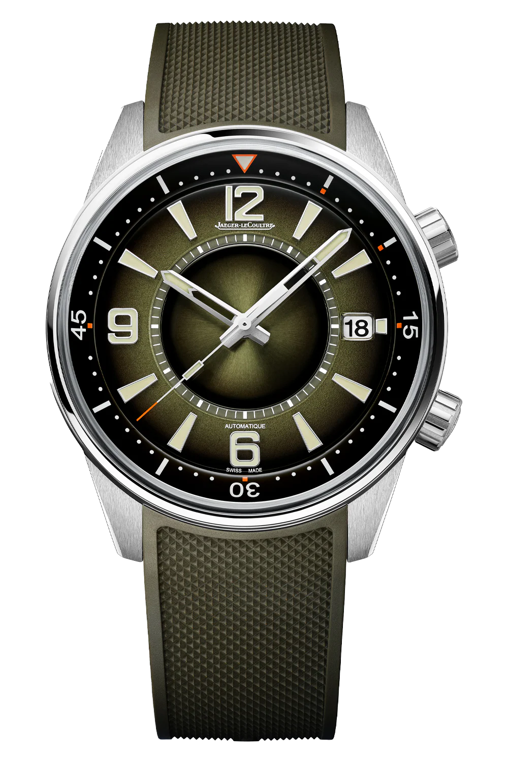 Polaris Date | 42mm, Steel, Rubber, Olive (green) Dial