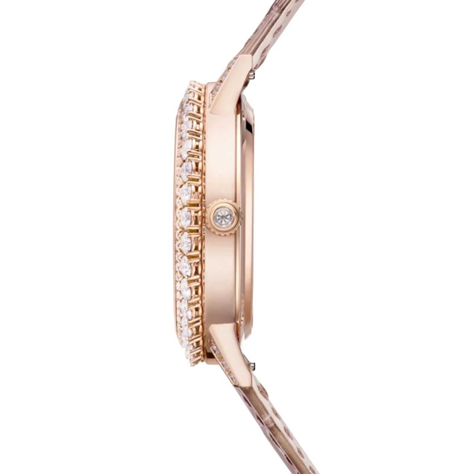 Rendez-Vous Night & Day | 36mm, 18K Rose Gold, Alligator Leather, White Dial - Image 3