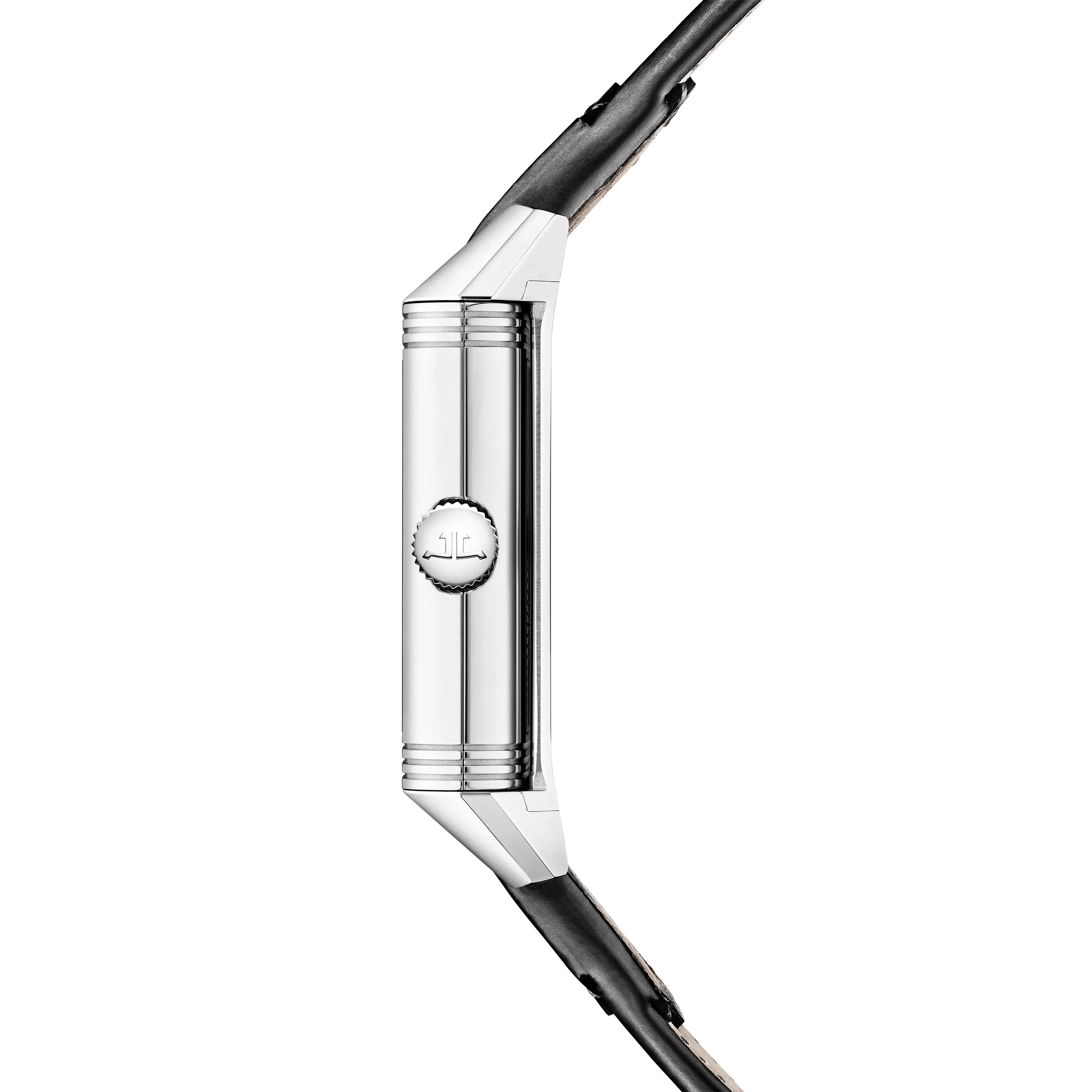 Reverso Tribute Duoface Small Seconds | 28.5mm, Steel, Leather, Black Dial - Image 3