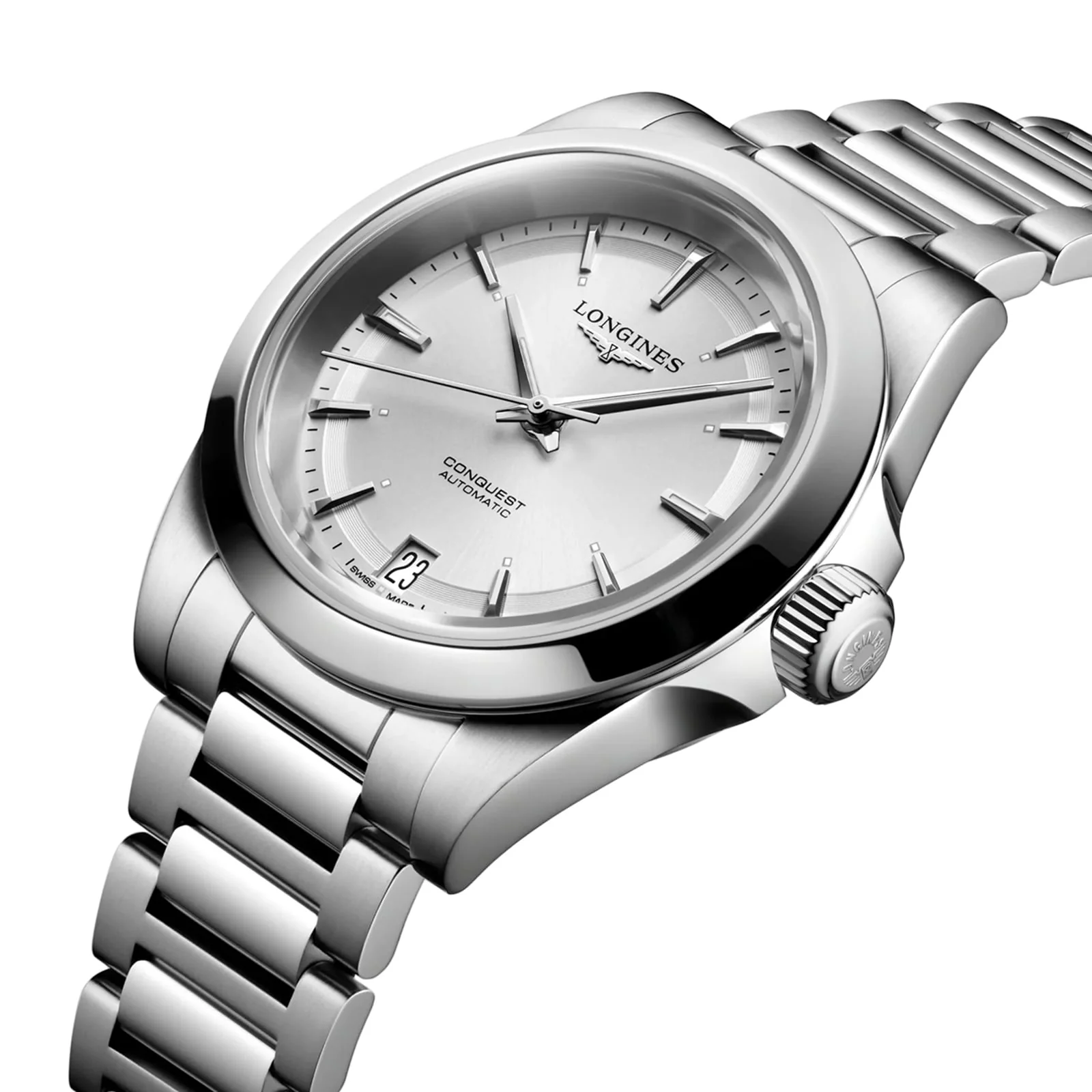 Conquest | 34mm, Steel, Silver Dial - Image 2