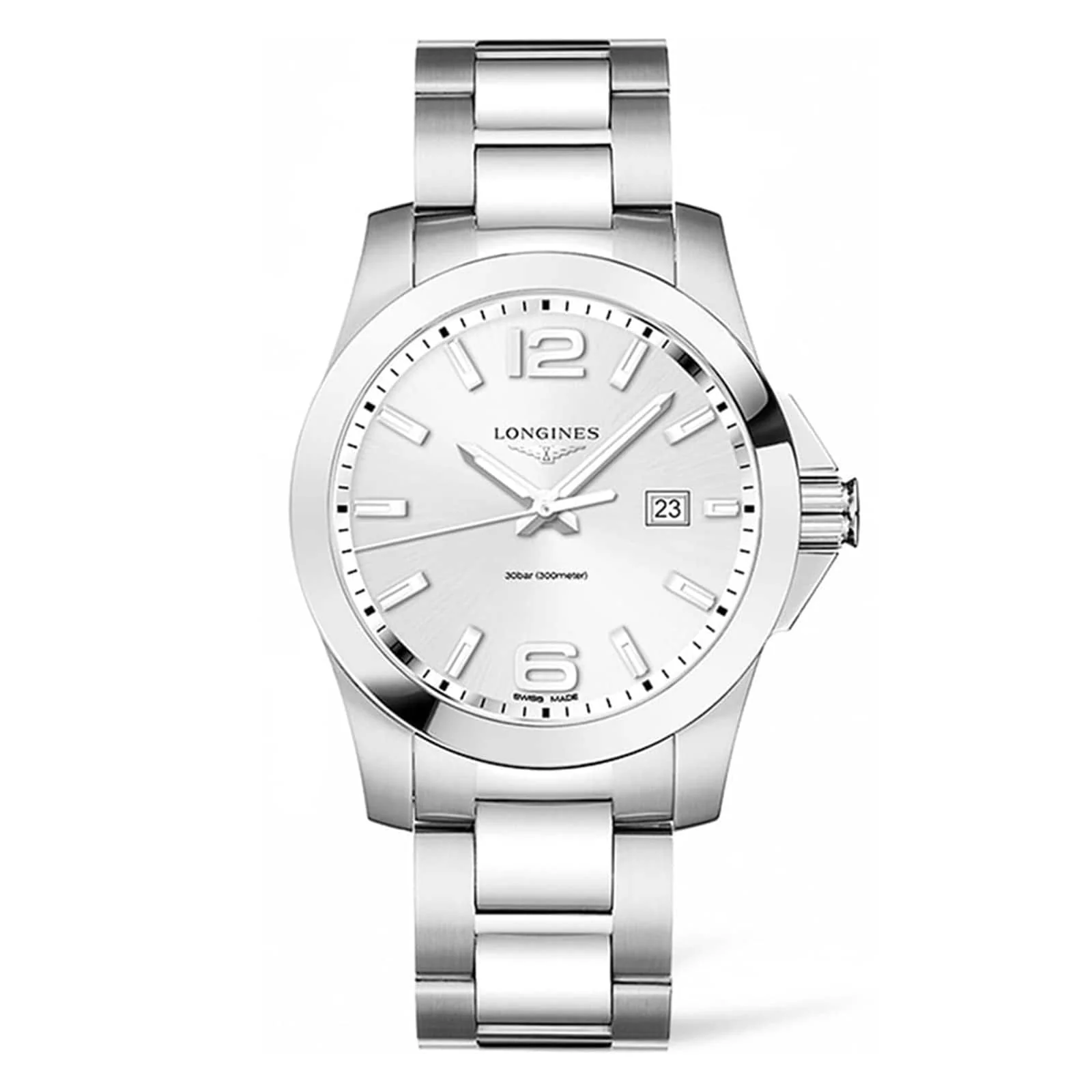 Conquest | 41mm, Steel, White Dial