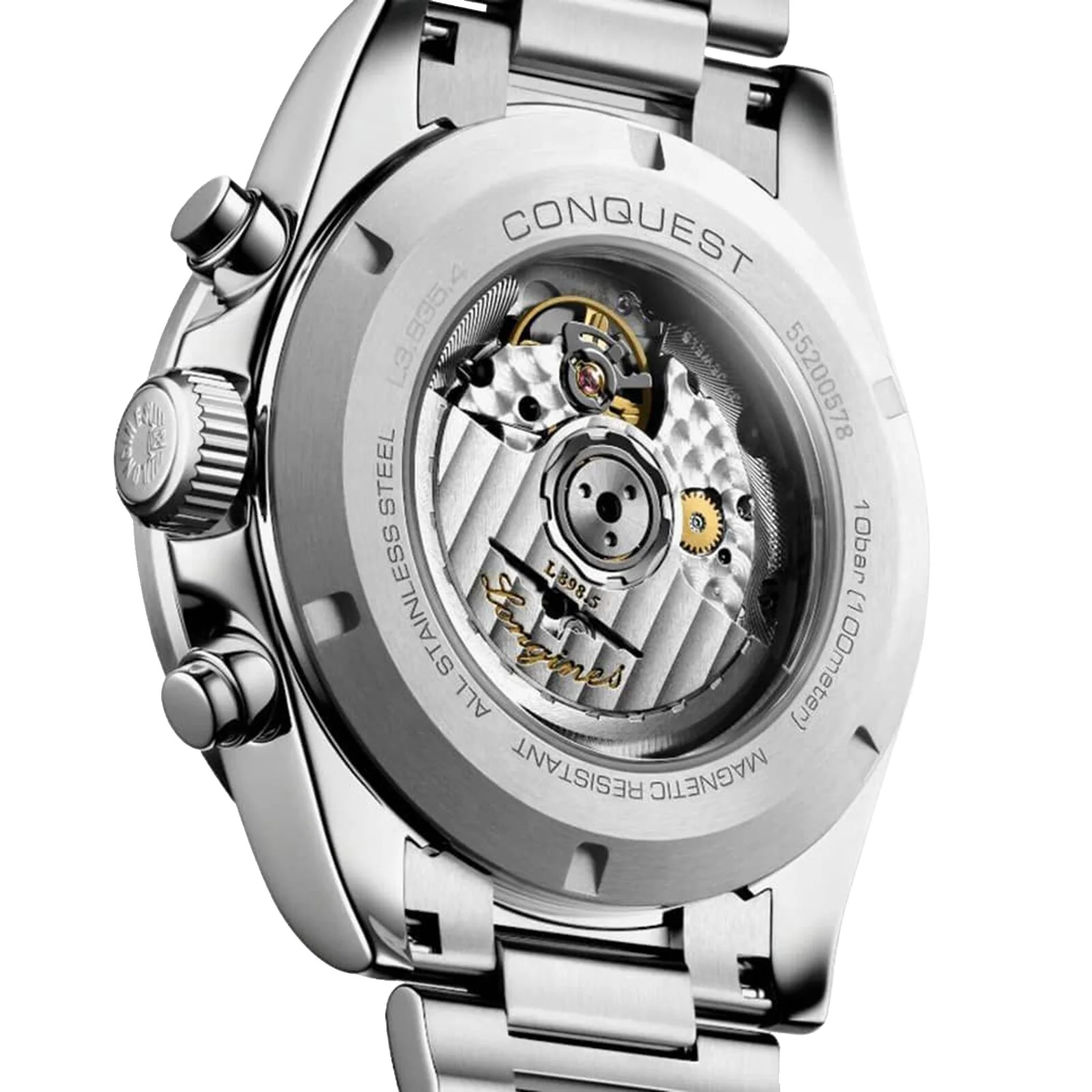 Conquest Chronograph | 42mm, Ceramic & Steel, Steel, Brown Dial - Image 4