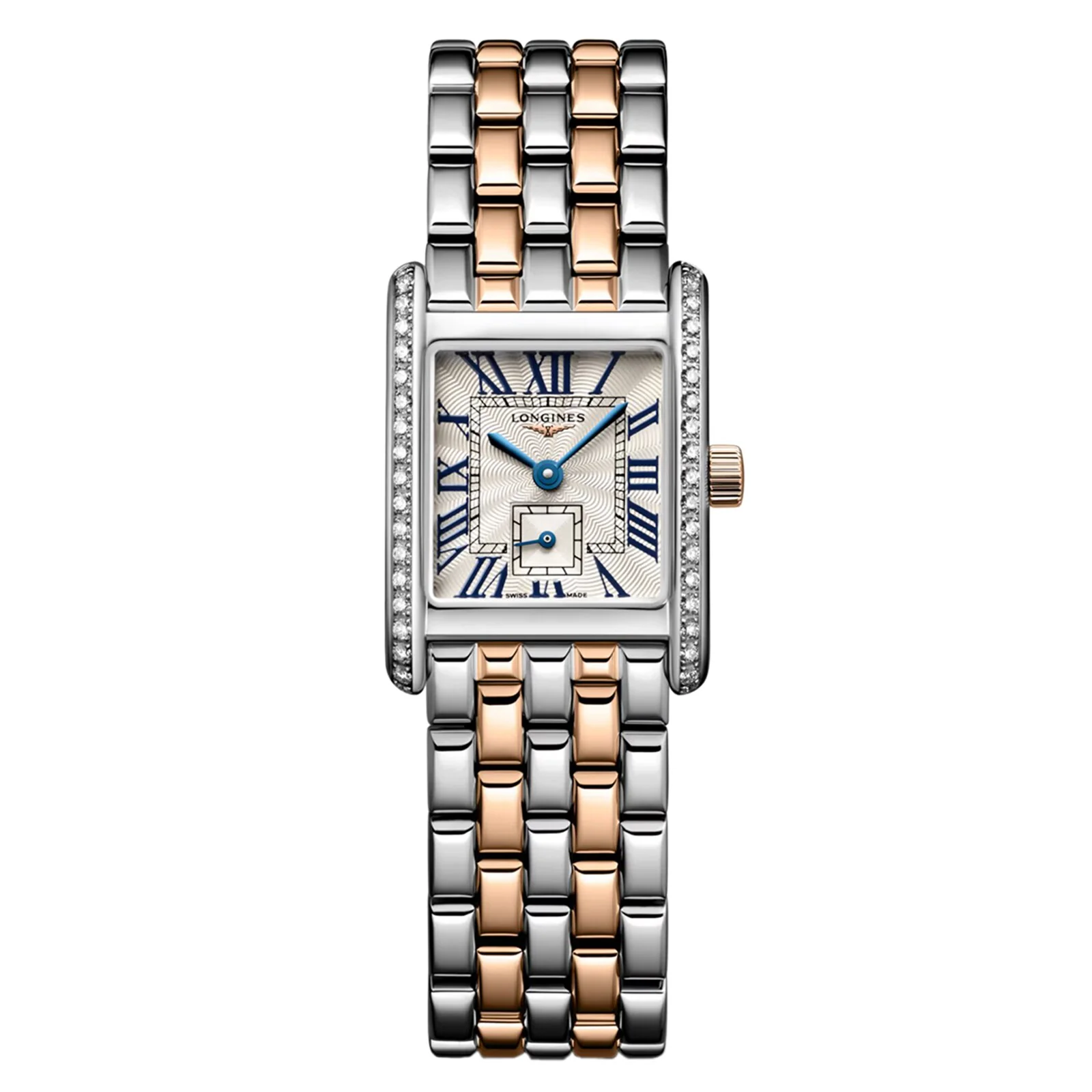 Mini Dolcevita | 21.5mm, Two-Tone Steel & 18K Rose Gold, Mother of Pearl Dial
