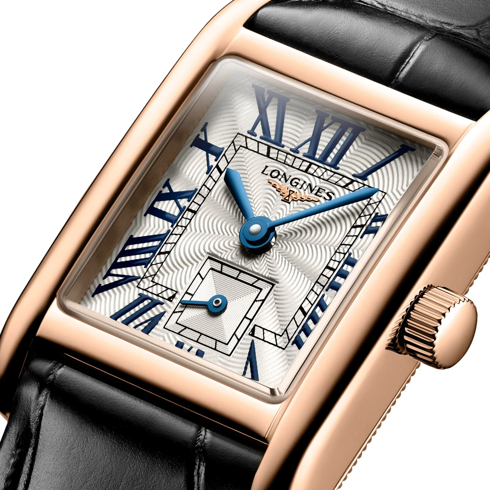 Mini DolceVita | 21.5mm, 18K Rose Gold, Alligator Leather, Silver Dial - Image 5