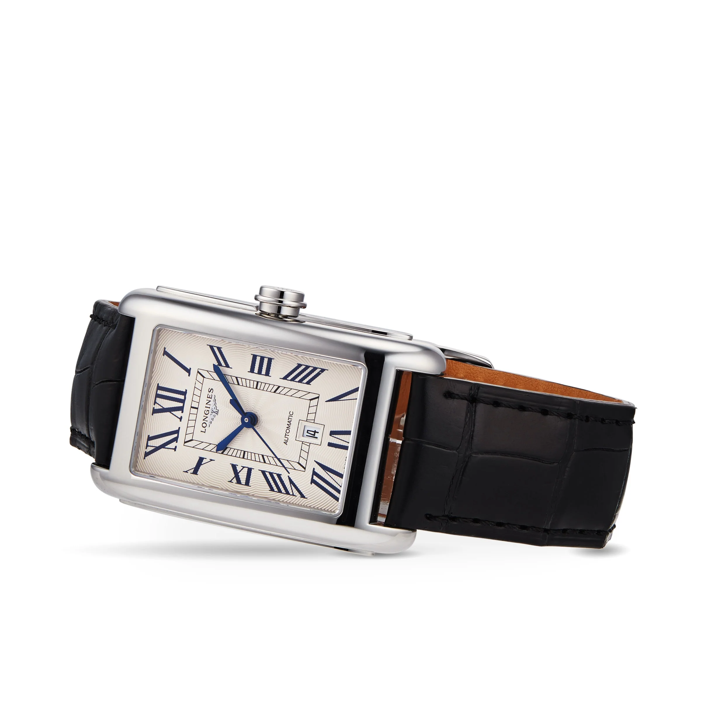 DolceVita | 44mm, Steel, Alligator Leather, Silver Dial - Image 2
