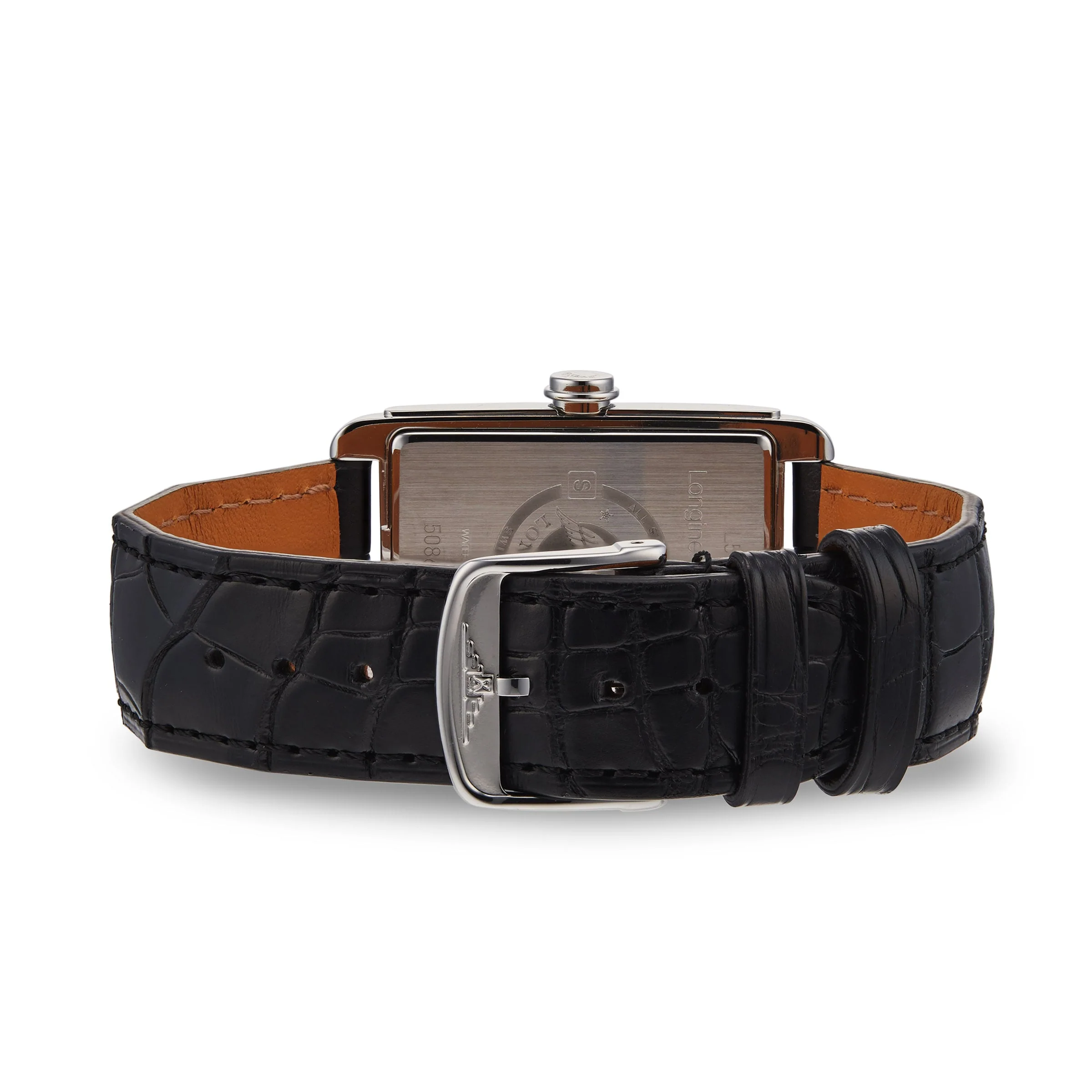 DolceVita | 44mm, Steel, Alligator Leather, Silver Dial - Image 3