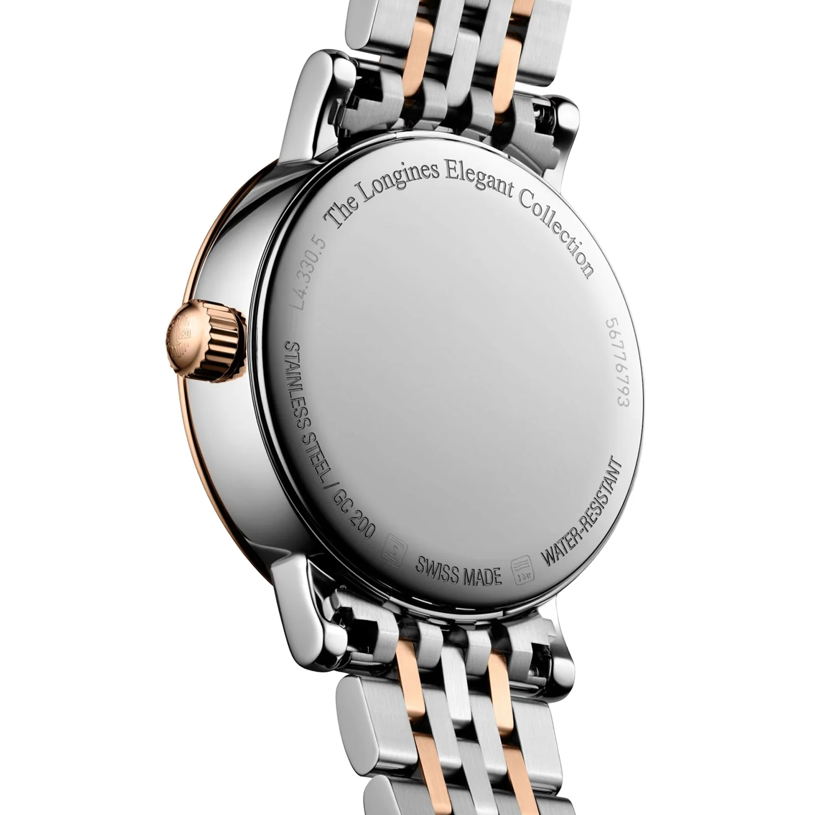 Elegant Collection Moonphase | 30mm, Two-Tone Steel & 18K Yellow Gold, Two-Tone Steel & 9K Rose Gold, Diamond White Dial - Image 4