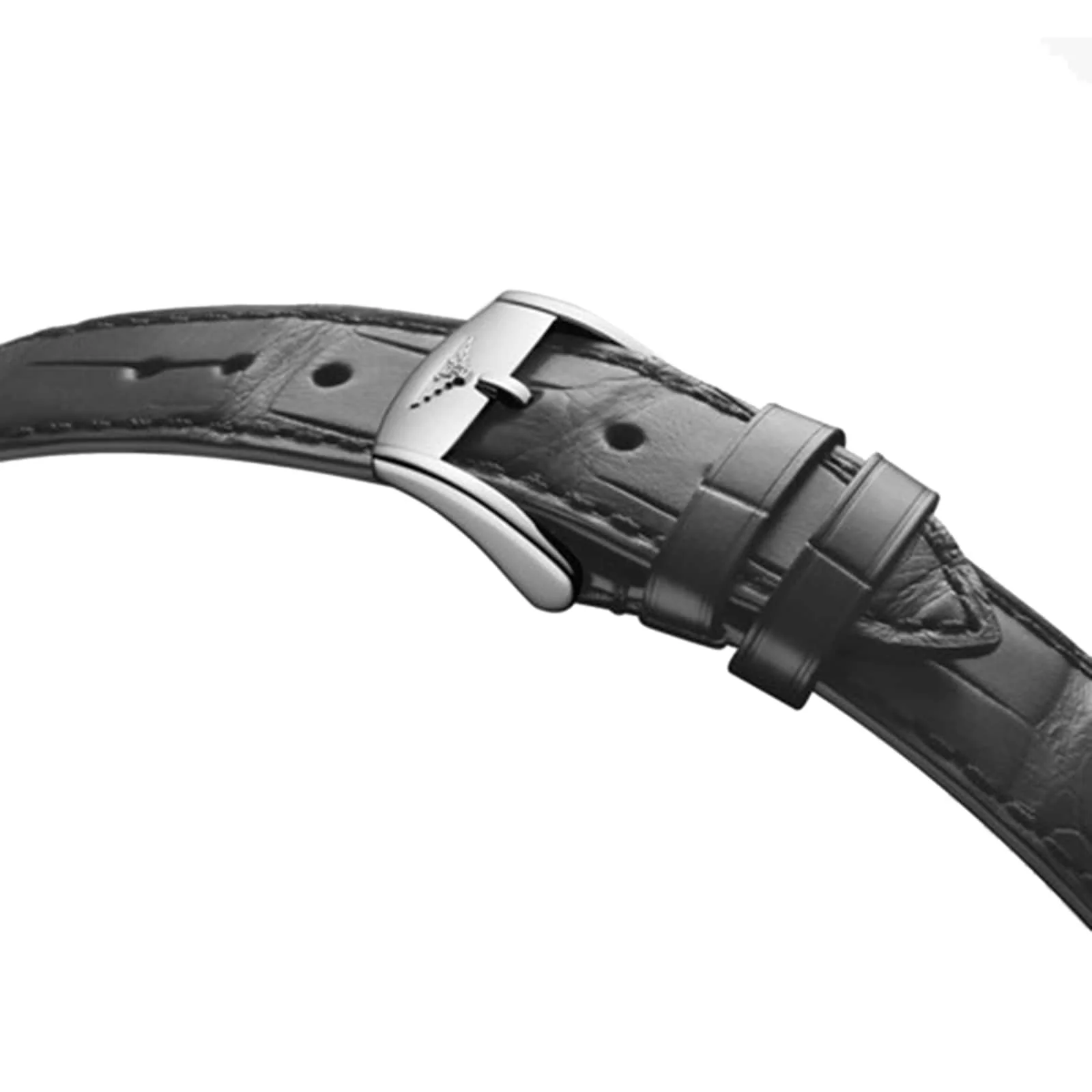 Flagship Heritage Moonphase | 38.5mm, Steel, Alligator Leather, Grey Dial - Image 6