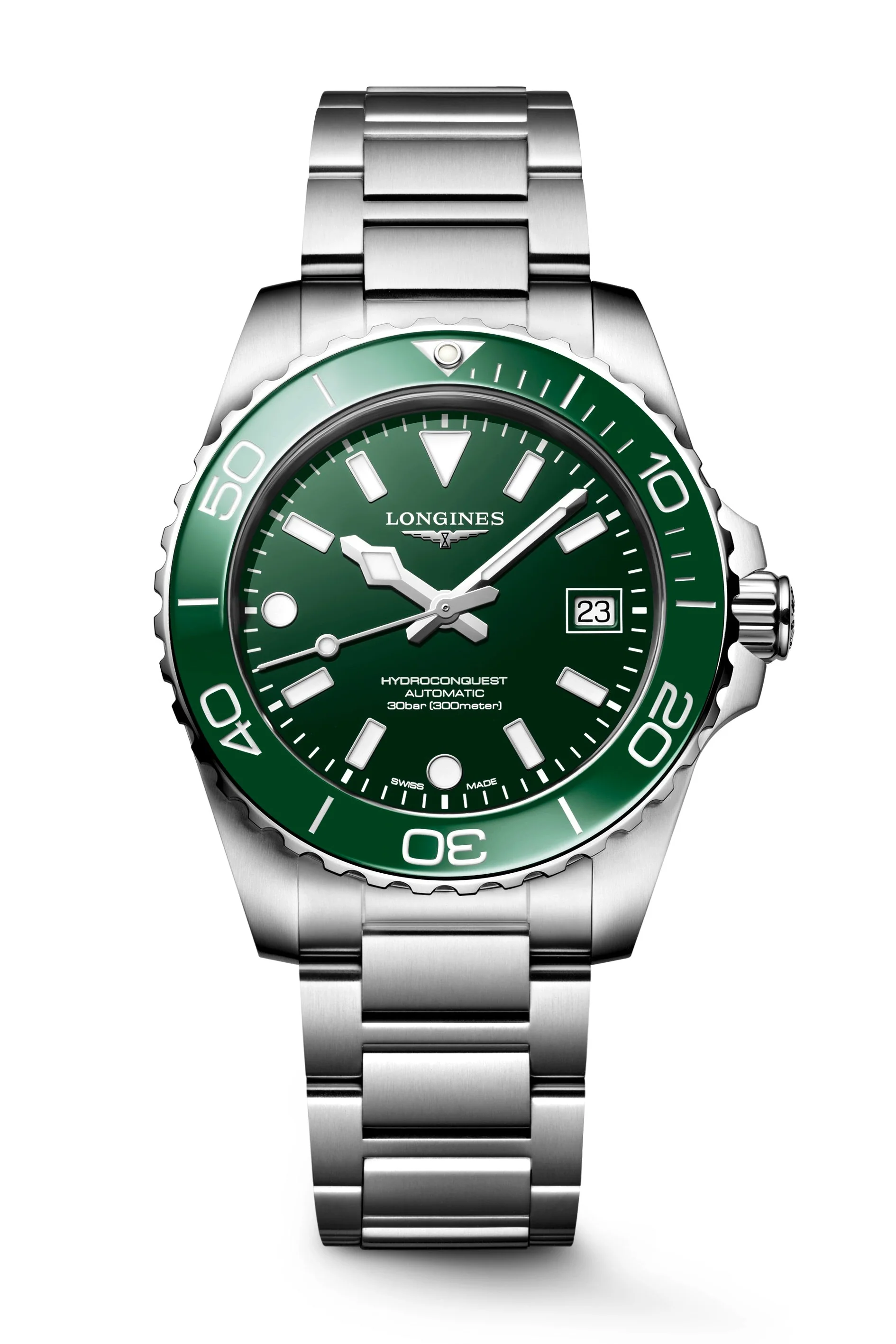 Hydroconquest 39 | 39mm, Steel, Green Dial