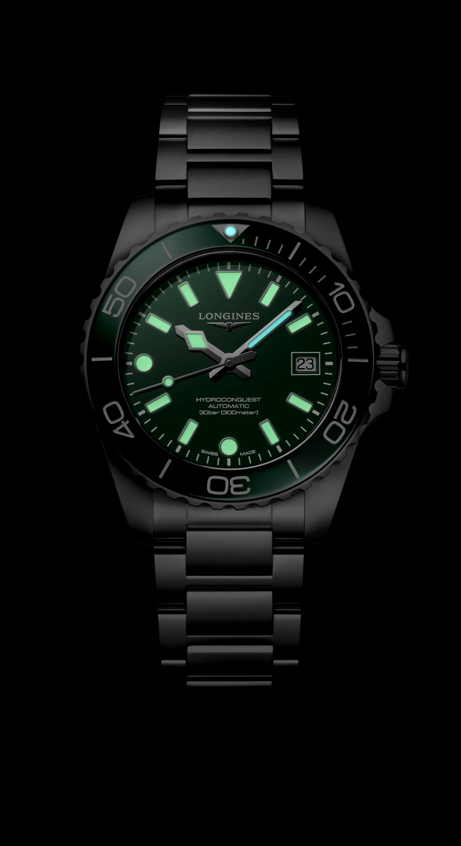 Hydroconquest 39 | 39mm, Steel, Green Dial - Image 6