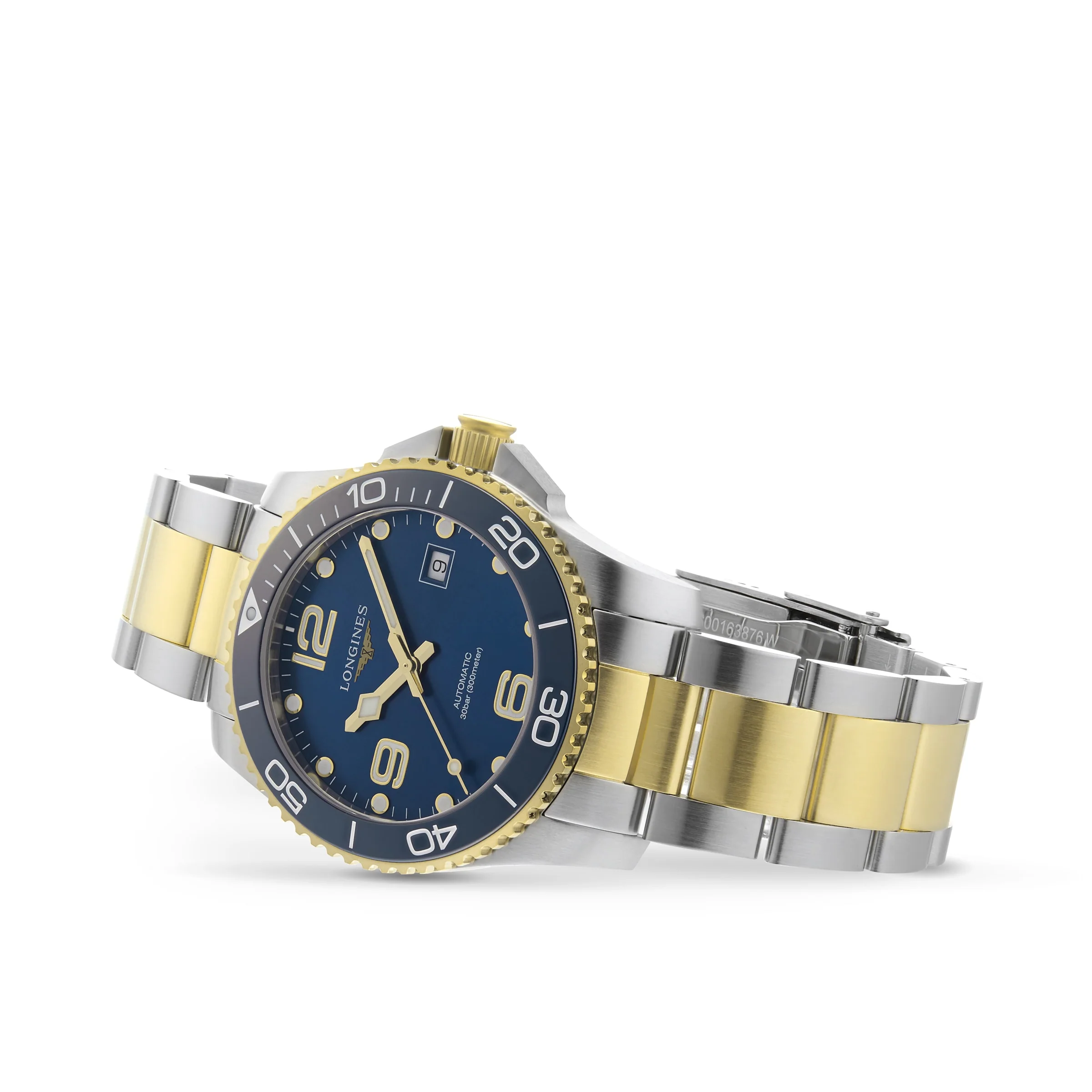 HydroConquest | 41mm, Two-Tone Steel & PVD Yellow Gold, Blue Dial - Image 2
