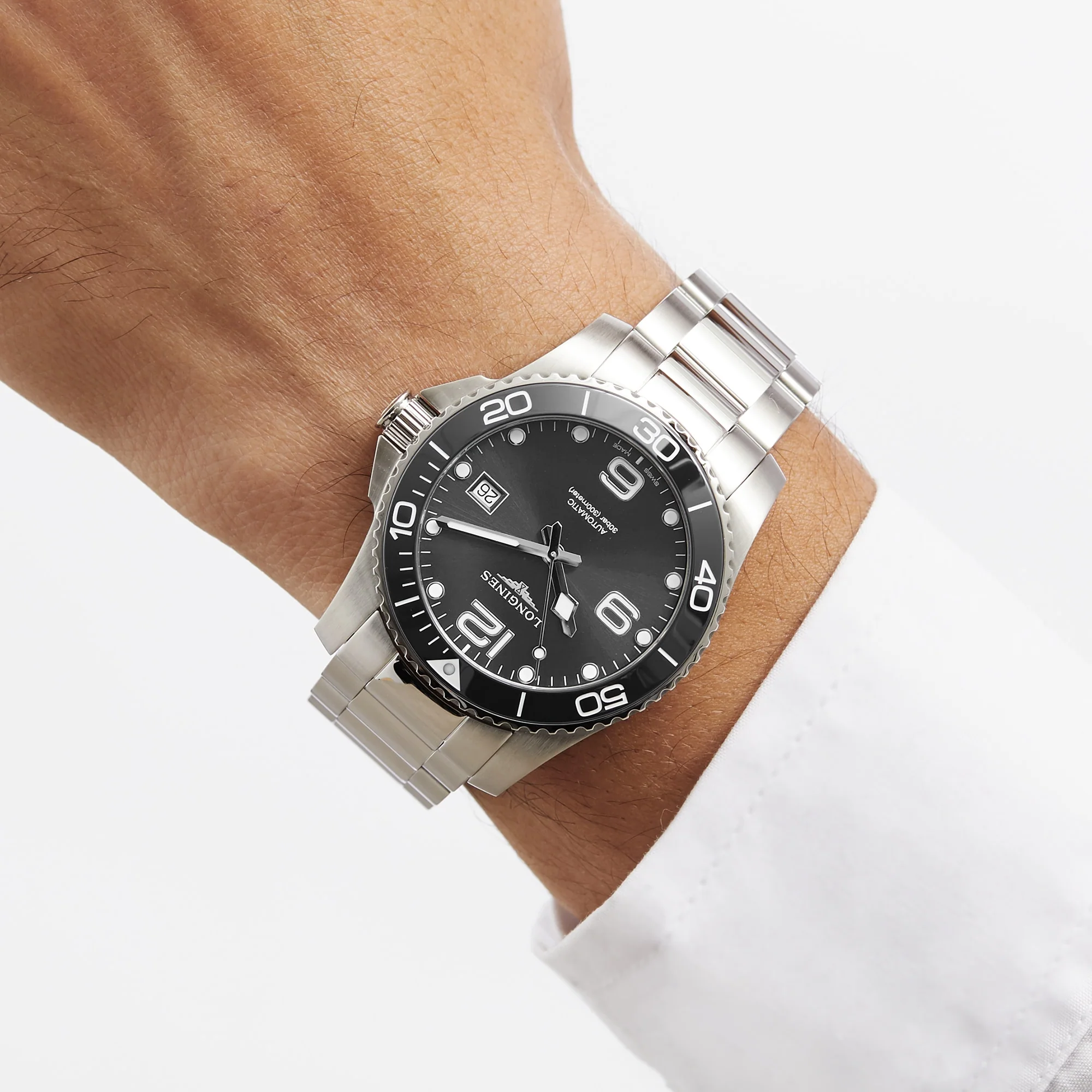 HydroConquest | 41mm, Steel, Black Dial - Image 6