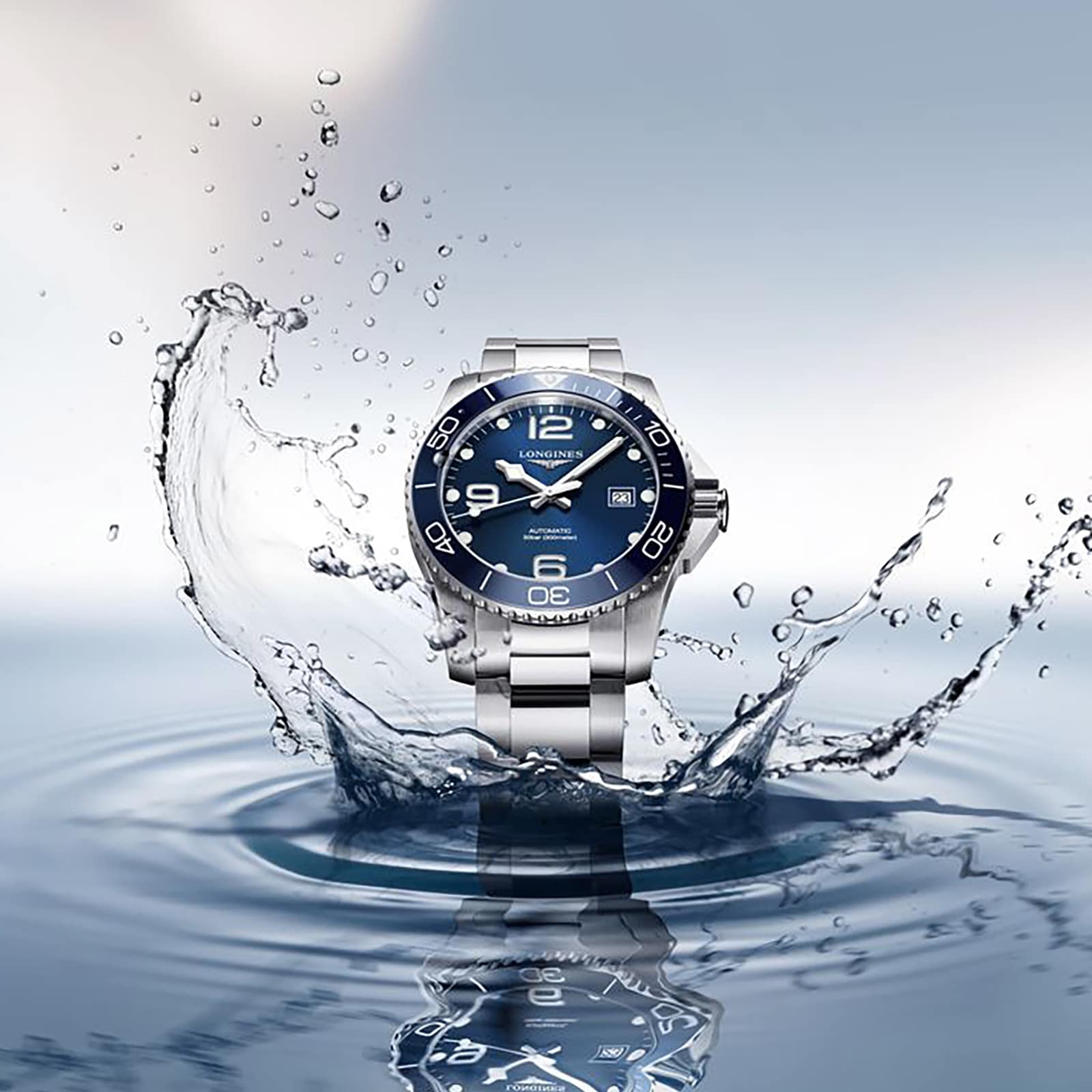 HydroConquest | 41mm, Steel, Sunray Dial, Ceramic Bezel - Image 2