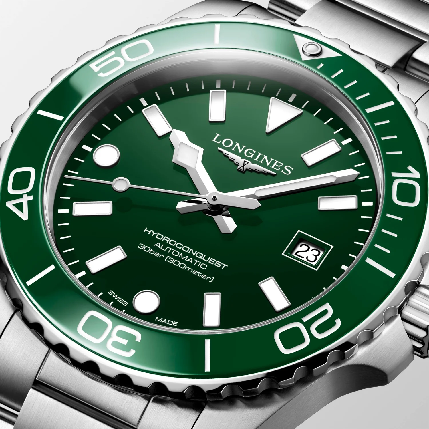 Hydroconquest 42 | 42mm, Steel, Green Dial - Image 3
